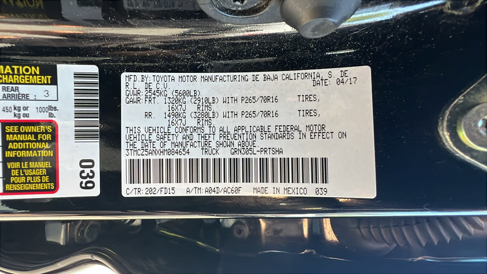 used 2017 Toyota Tacoma car, priced at $31,995