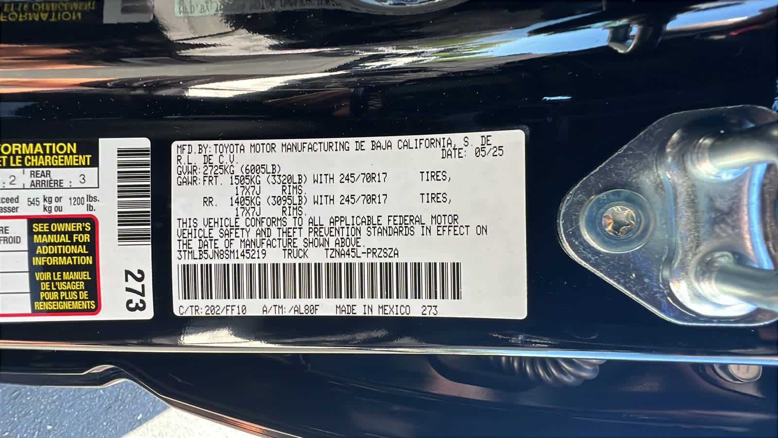 new 2025 Toyota Tacoma car, priced at $42,949