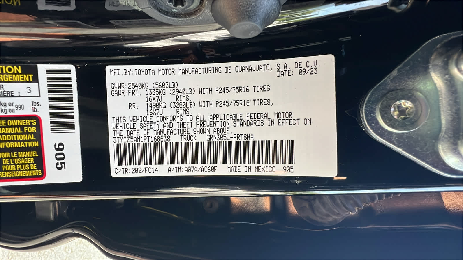used 2023 Toyota Tacoma car, priced at $39,995