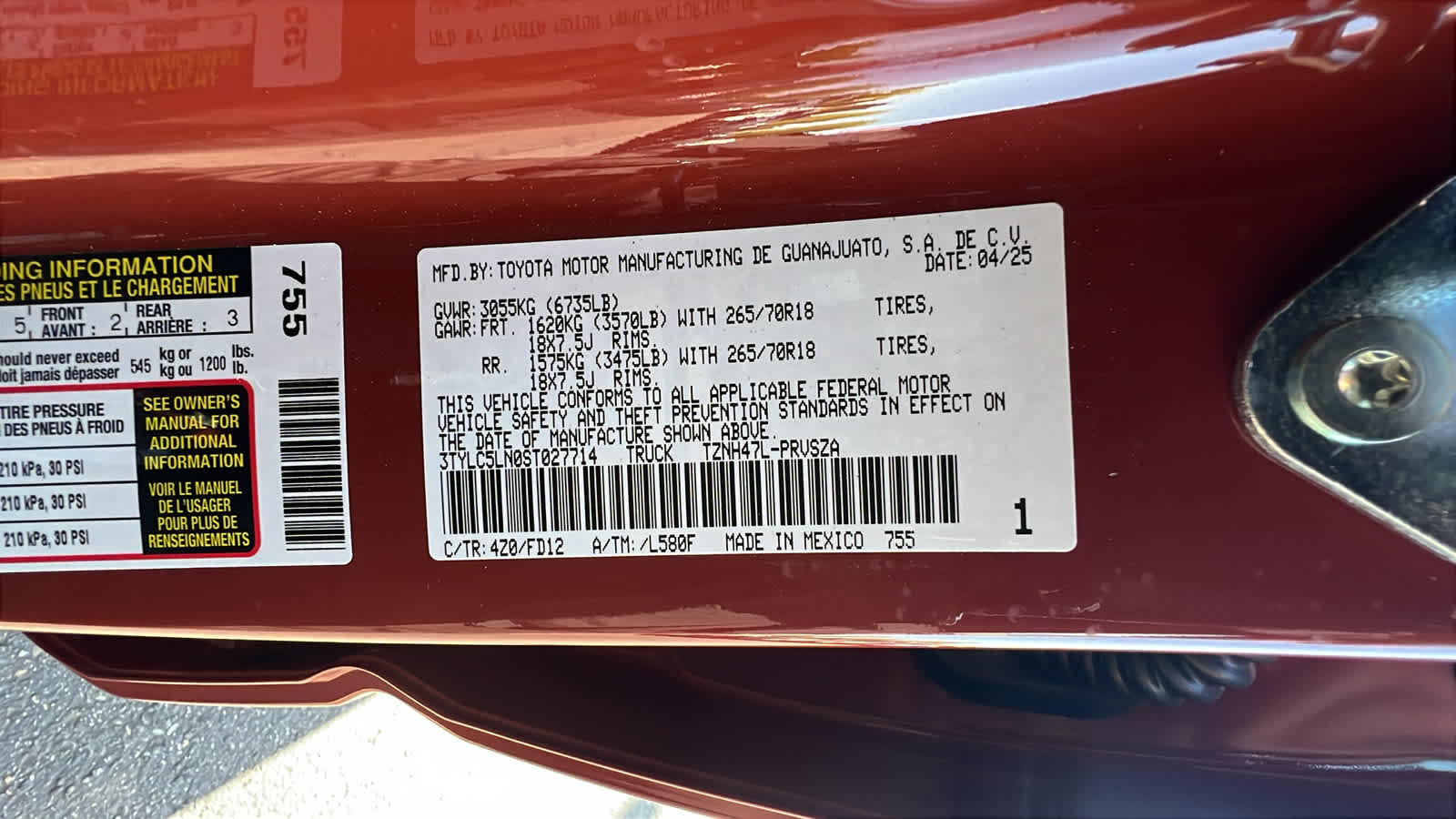 new 2025 Toyota Tacoma car, priced at $49,849