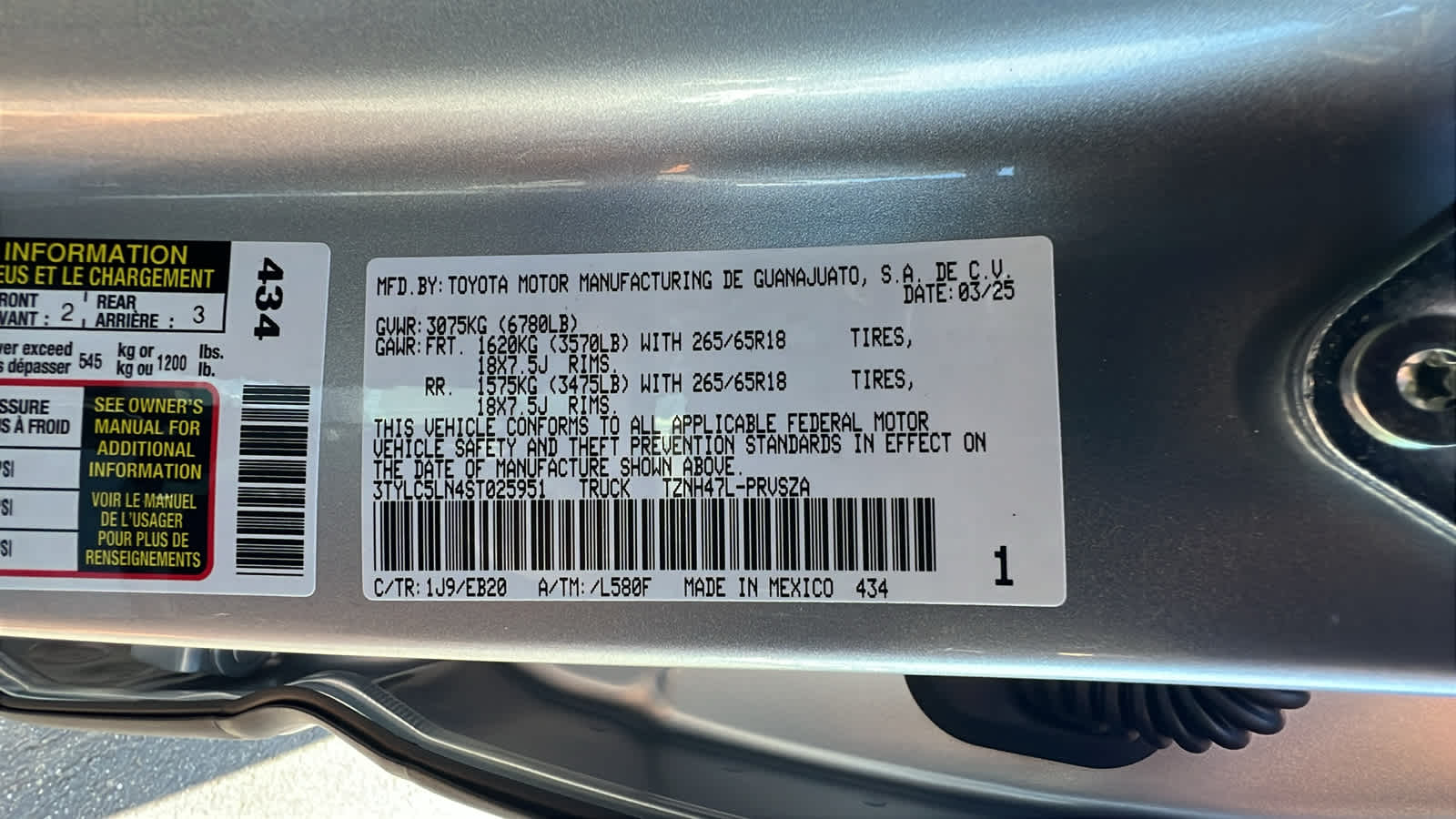 new 2025 Toyota Tacoma car, priced at $57,679