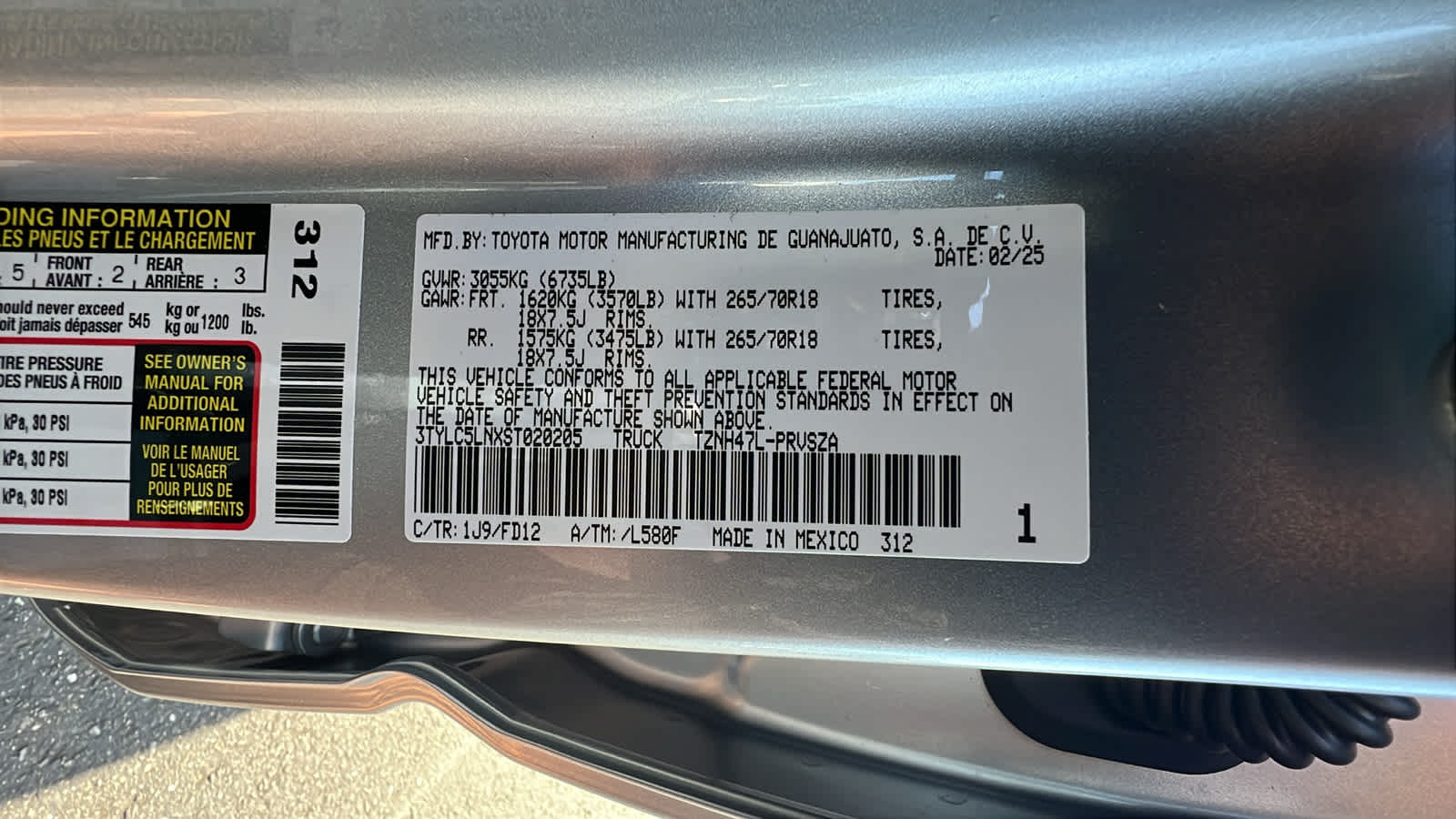 new 2025 Toyota Tacoma car, priced at $52,118