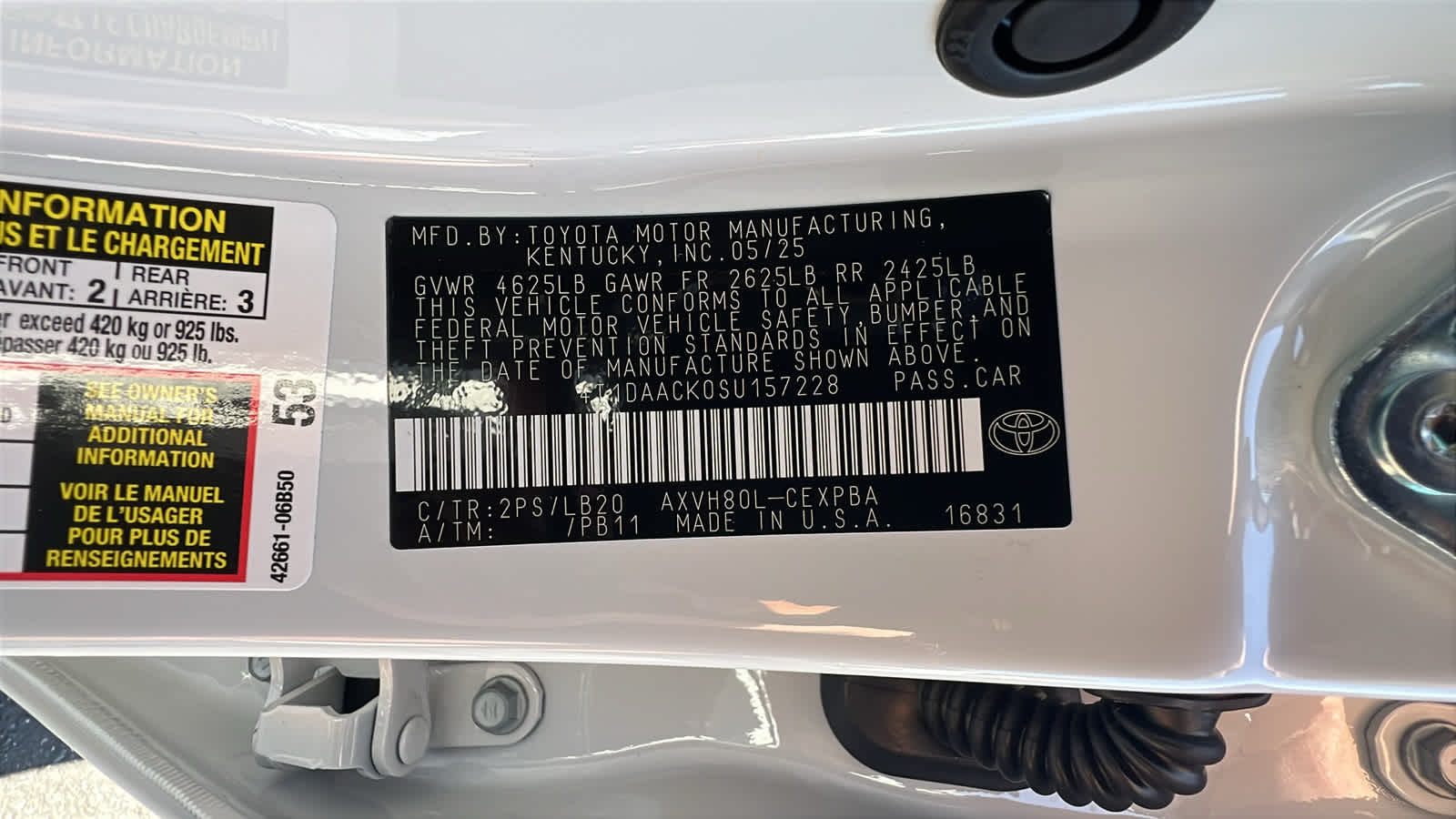 new 2025 Toyota Camry car, priced at $41,573