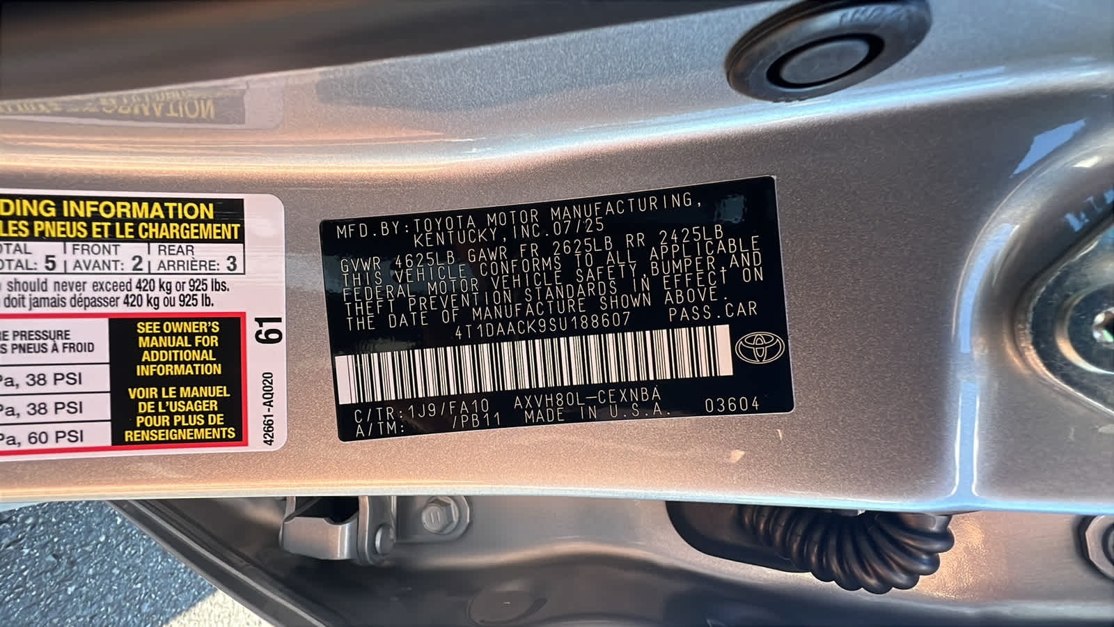 new 2025 Toyota Camry car, priced at $30,294