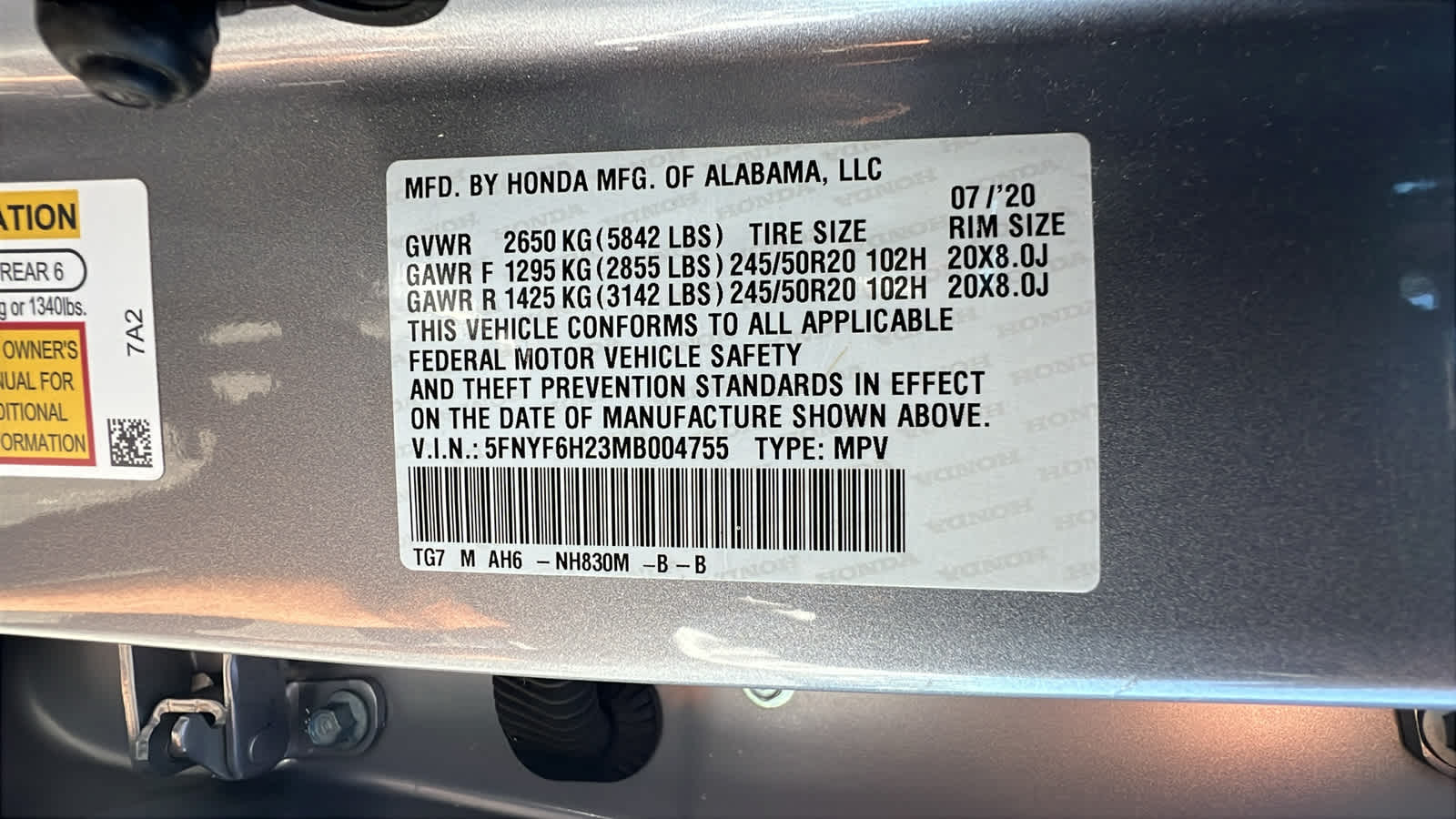 used 2021 Honda Pilot car, priced at $28,495