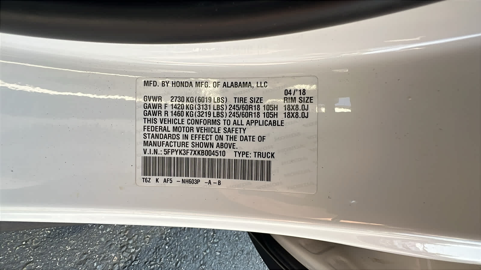 used 2019 Honda Ridgeline car, priced at $35,995
