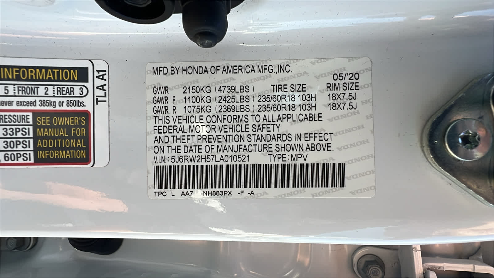 used 2020 Honda CR-V car, priced at $25,495