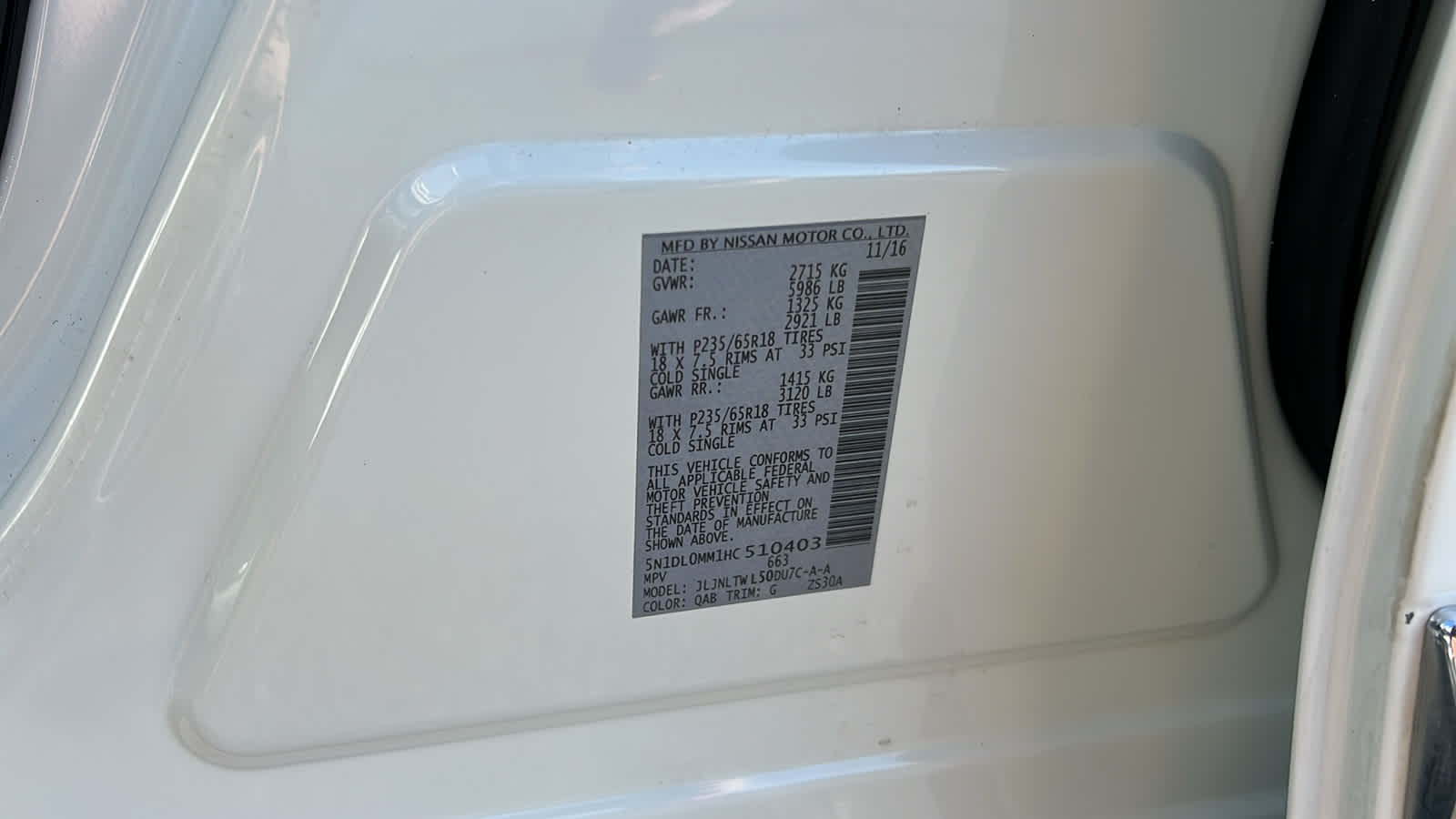 used 2017 INFINITI QX60 car, priced at $16,495