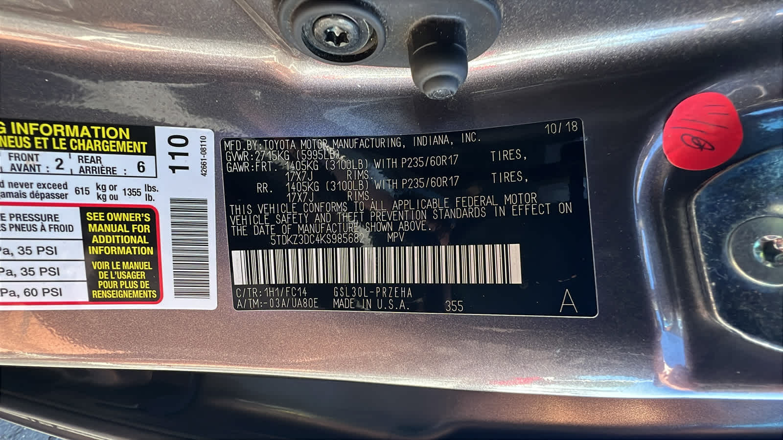 used 2019 Toyota Sienna car, priced at $23,995