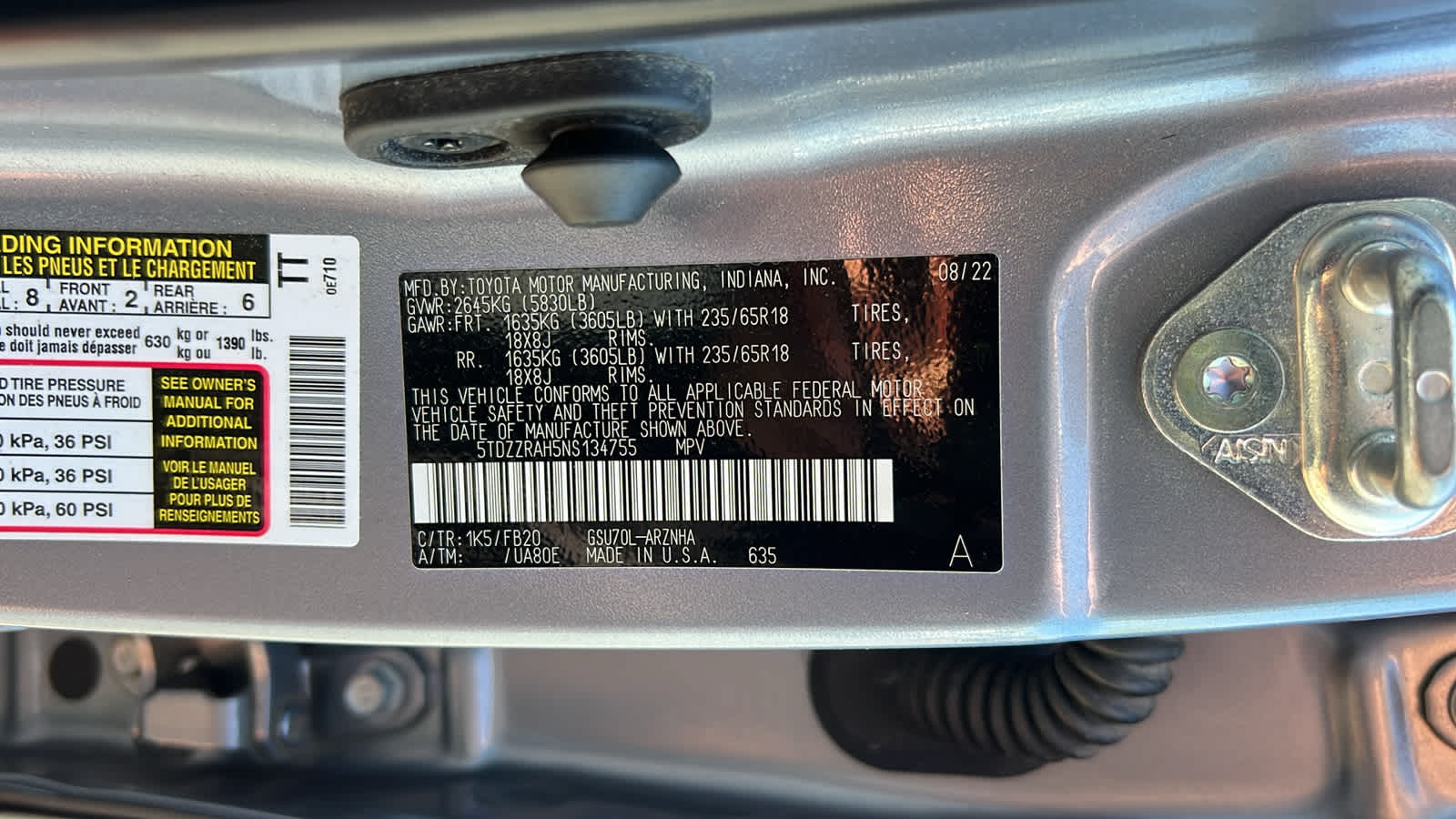 used 2022 Toyota Highlander car, priced at $33,995