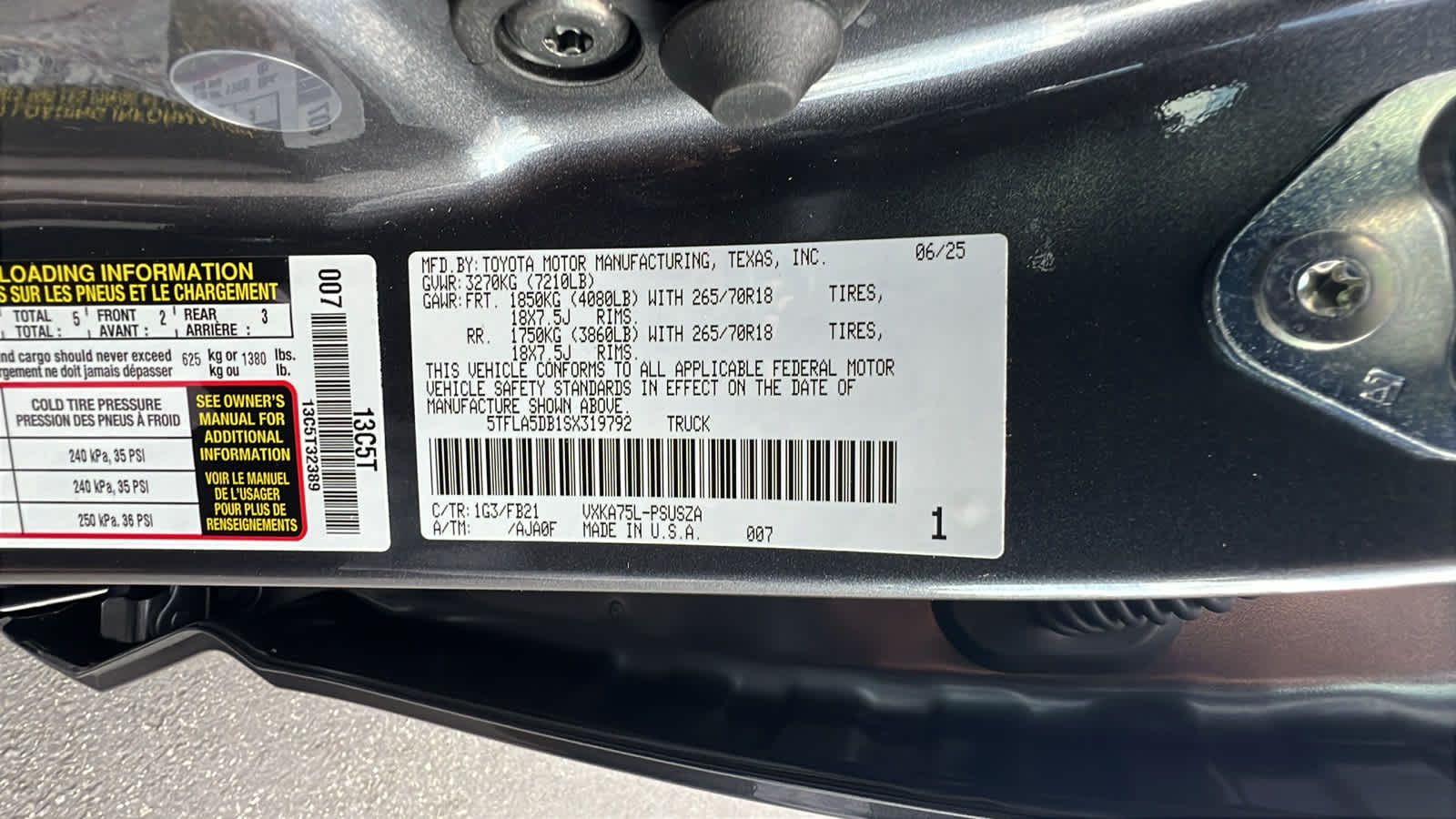 new 2025 Toyota Tundra car, priced at $53,858