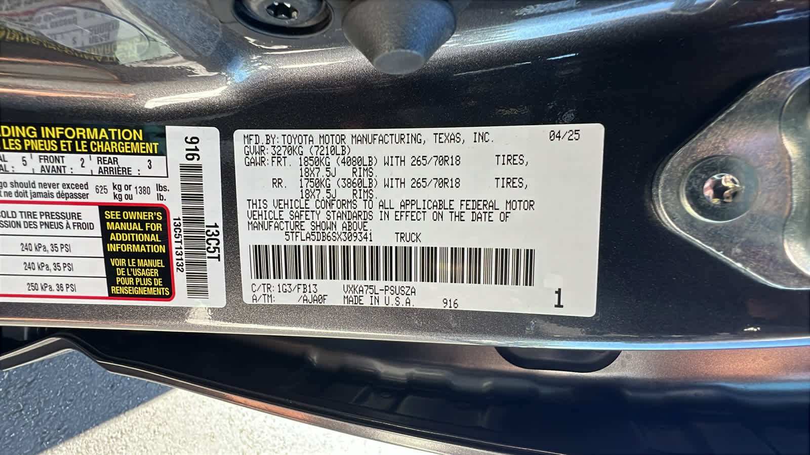 new 2025 Toyota Tundra car, priced at $53,858