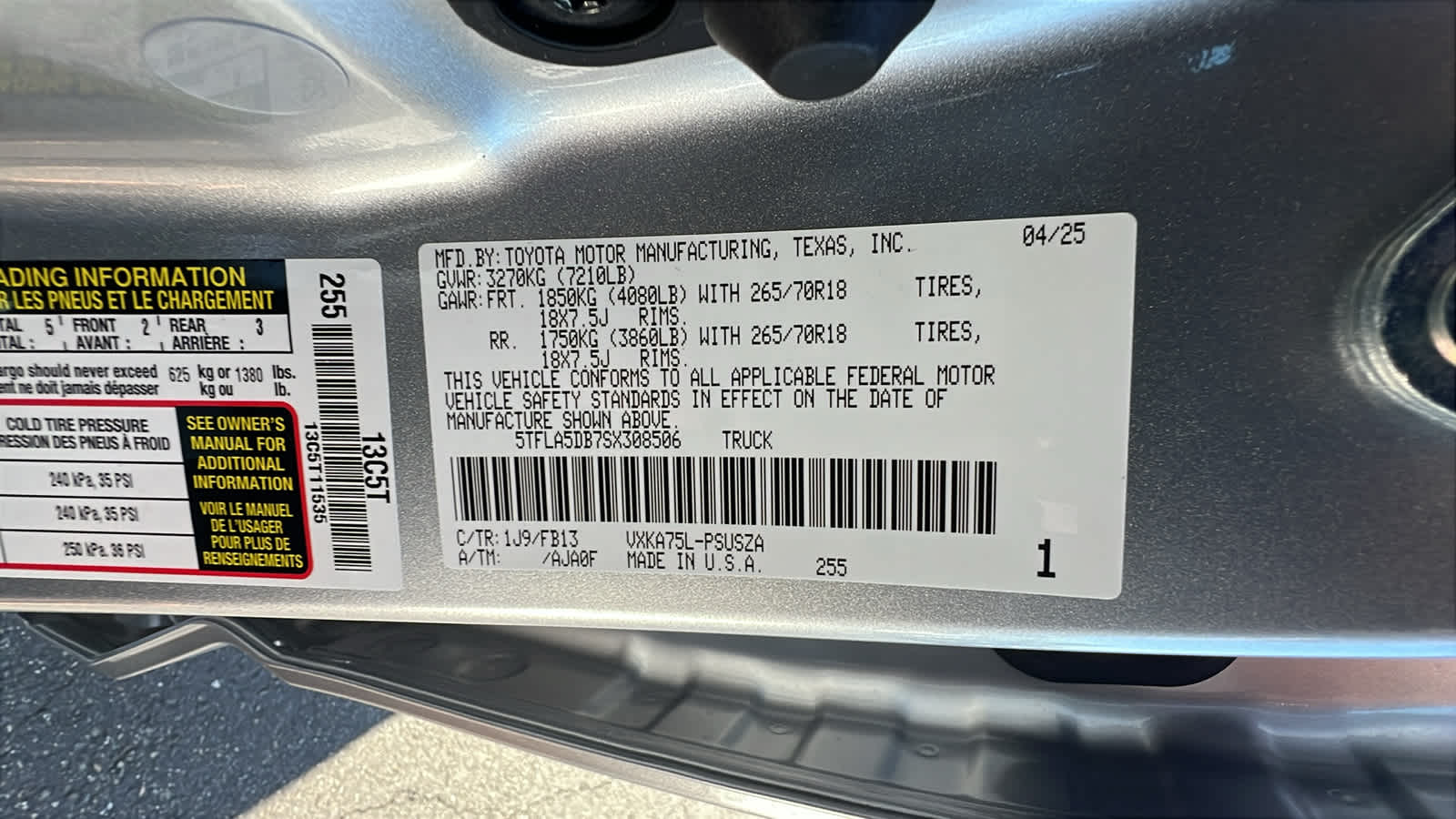 new 2025 Toyota Tundra car, priced at $53,858