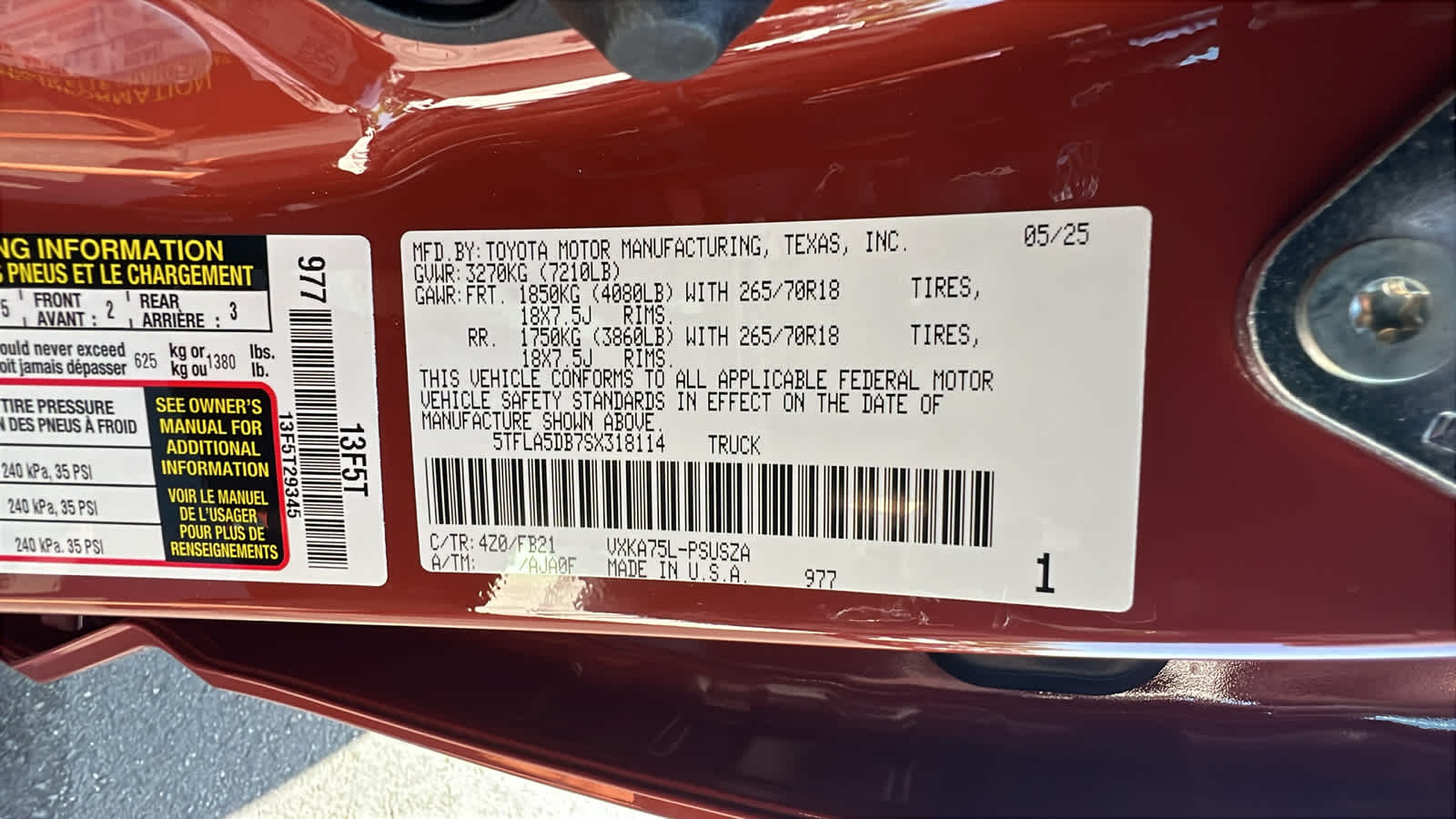 new 2025 Toyota Tundra car, priced at $57,873
