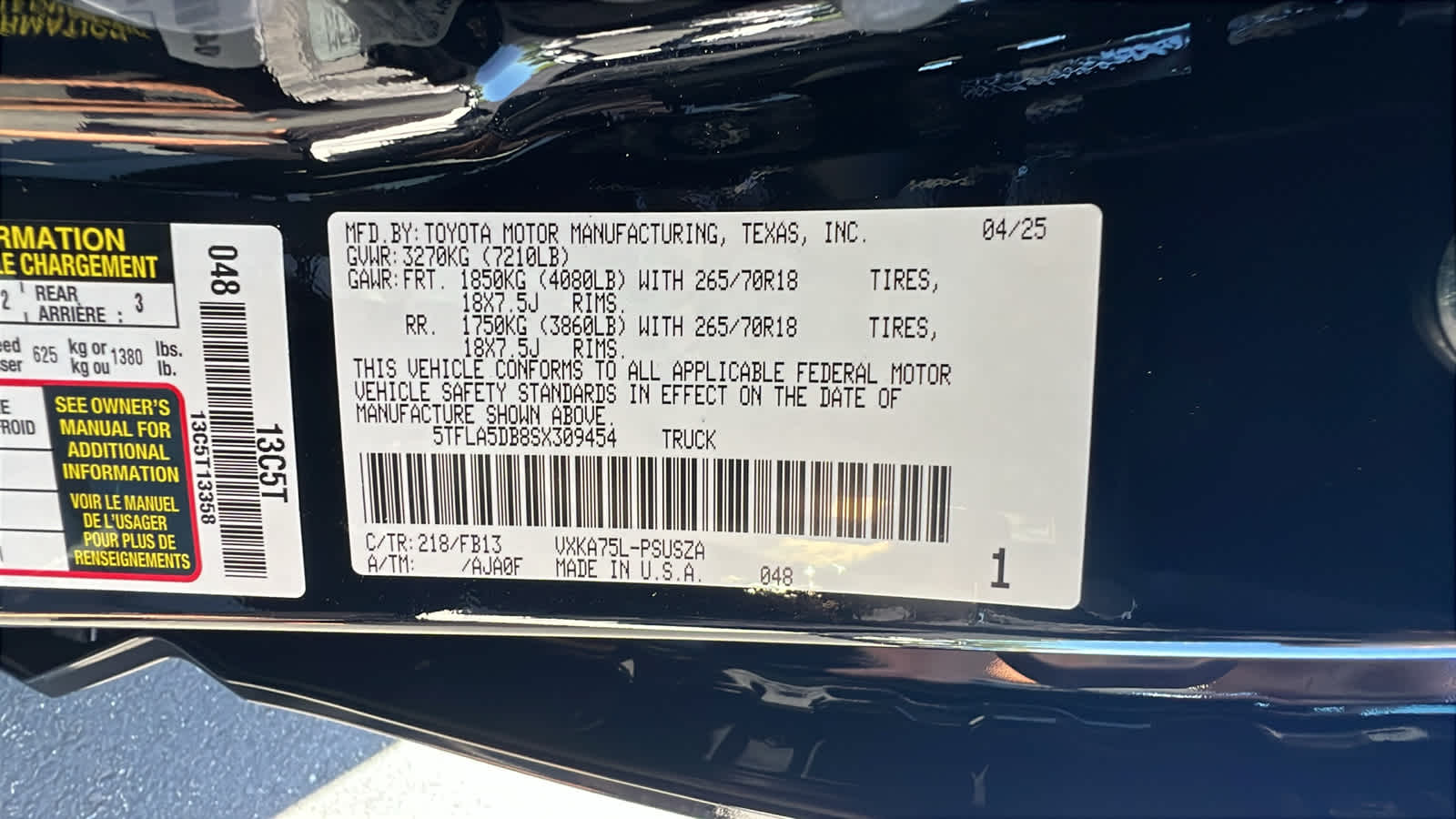 new 2025 Toyota Tundra car, priced at $53,858