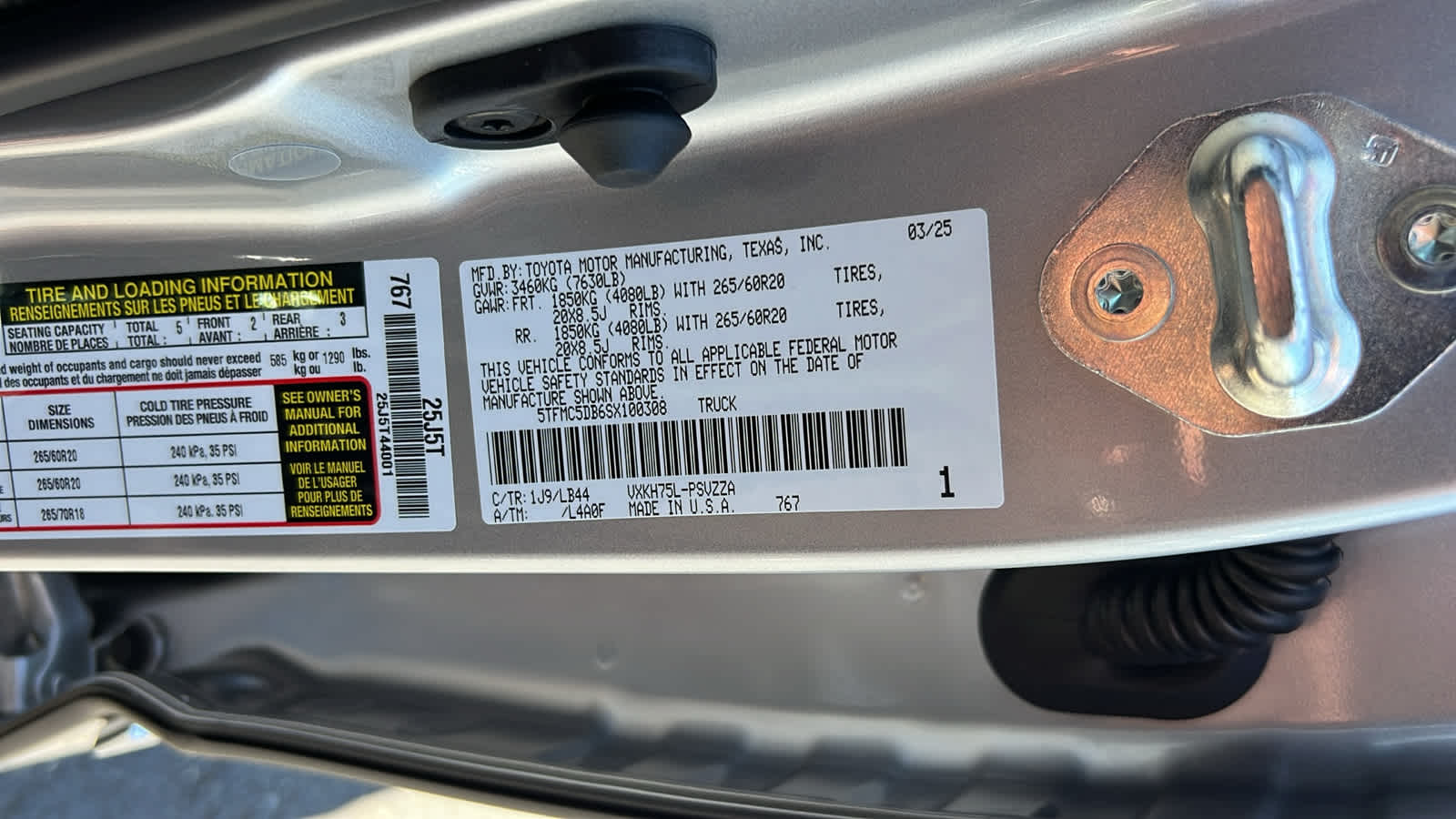 new 2025 Toyota Tundra car, priced at $75,370