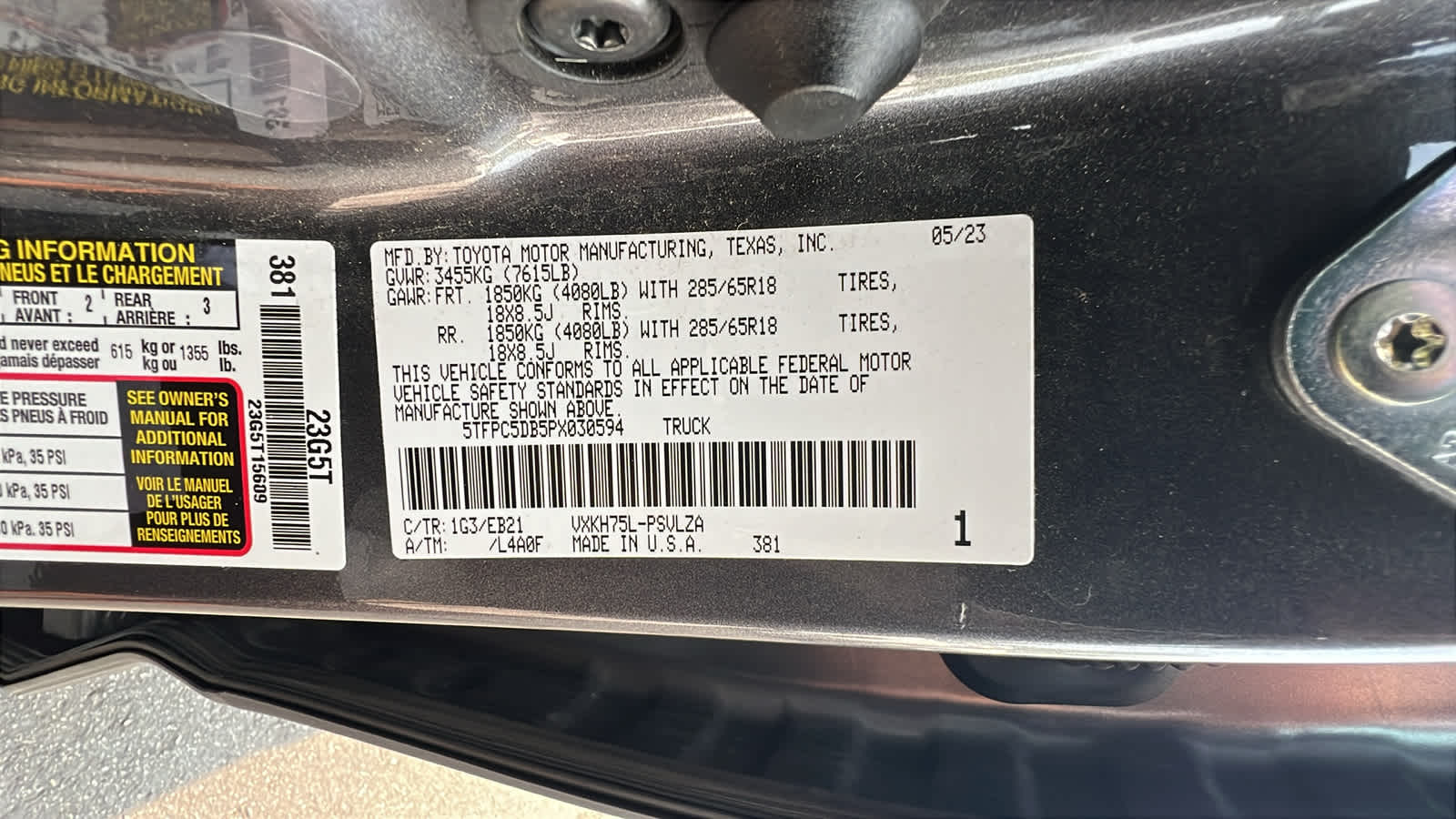 used 2023 Toyota Tundra car, priced at $59,995