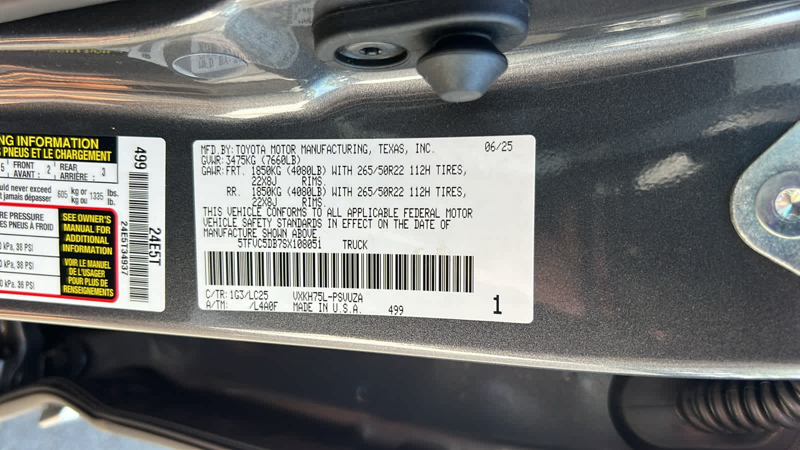 new 2025 Toyota Tundra car, priced at $83,573