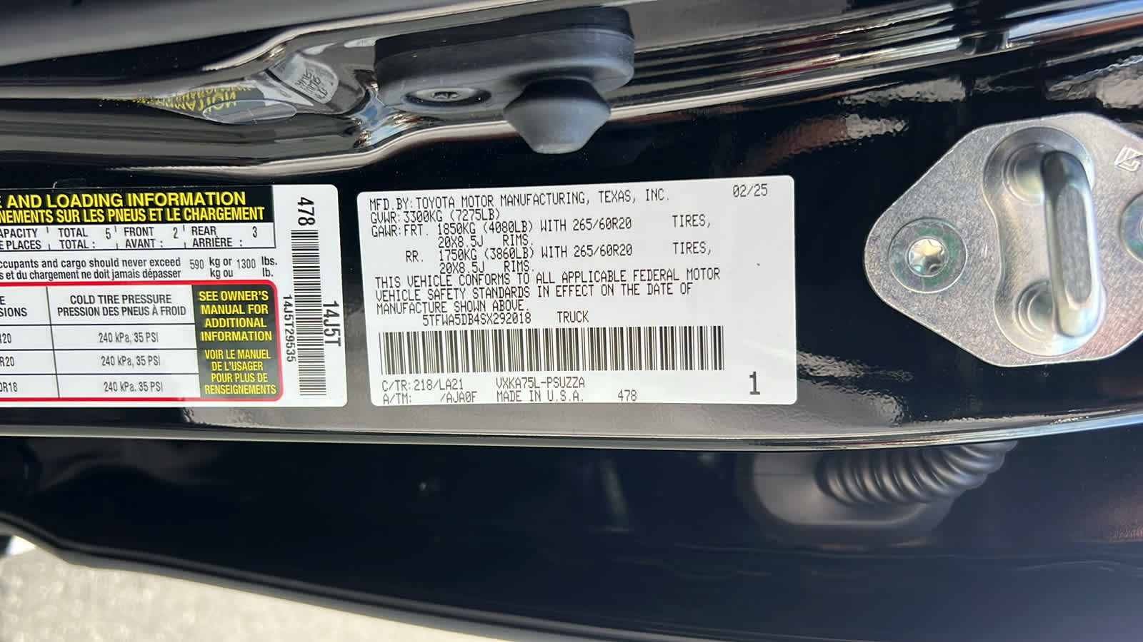 new 2025 Toyota Tundra car, priced at $71,954