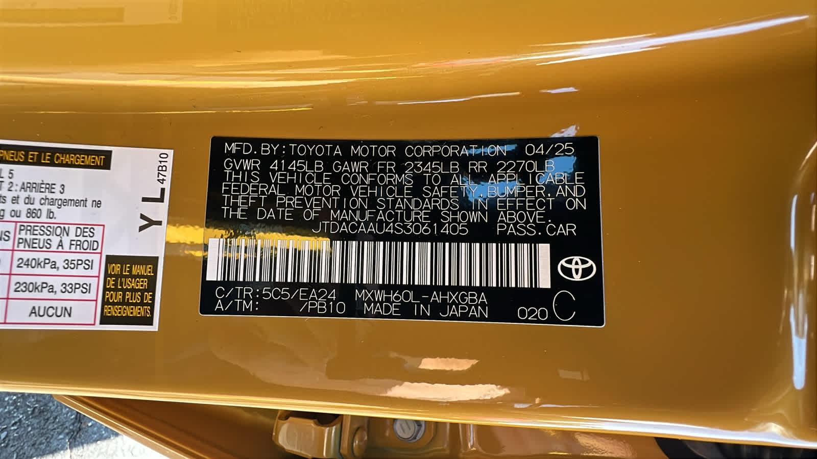 new 2025 Toyota Prius car, priced at $36,104