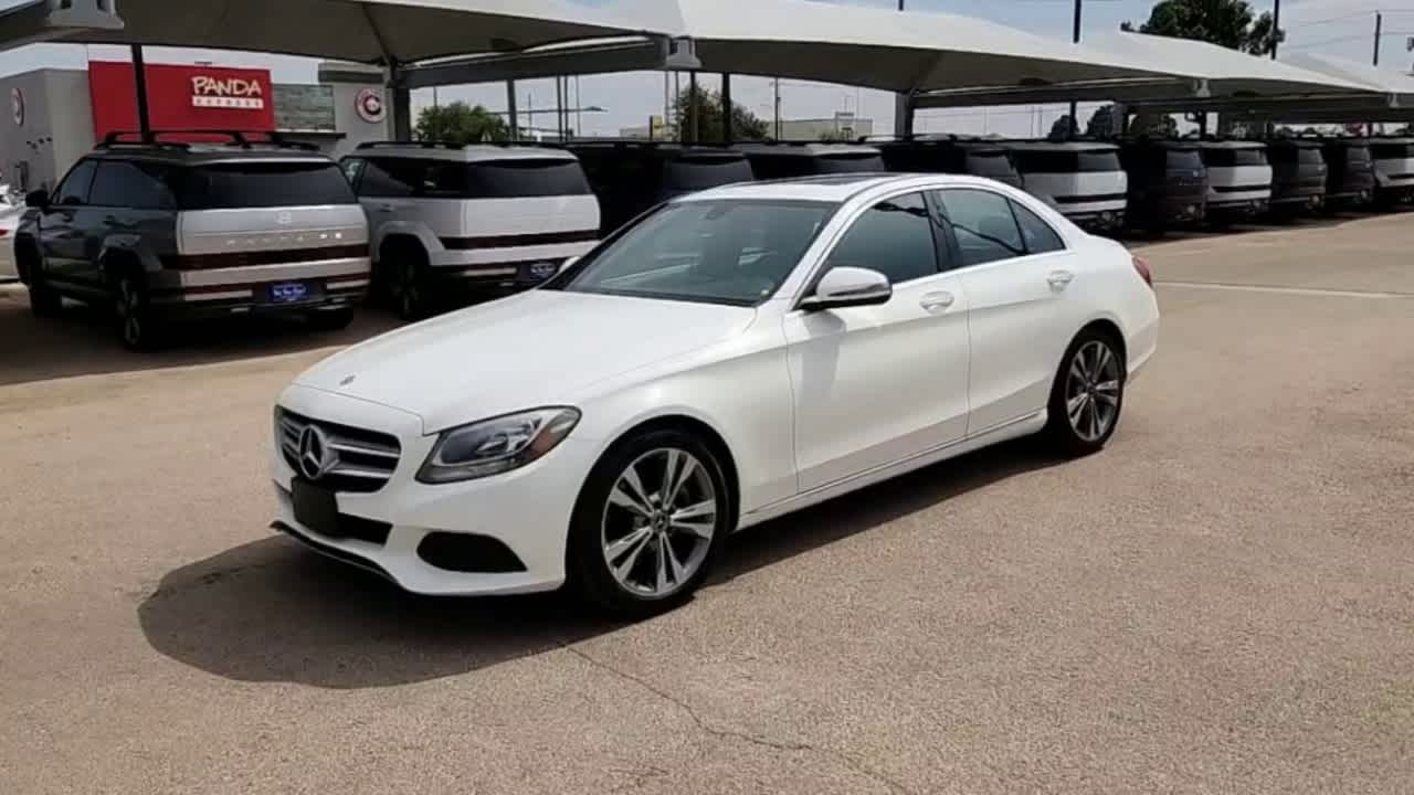 used 2018 Mercedes-Benz C-Class car, priced at $19,999