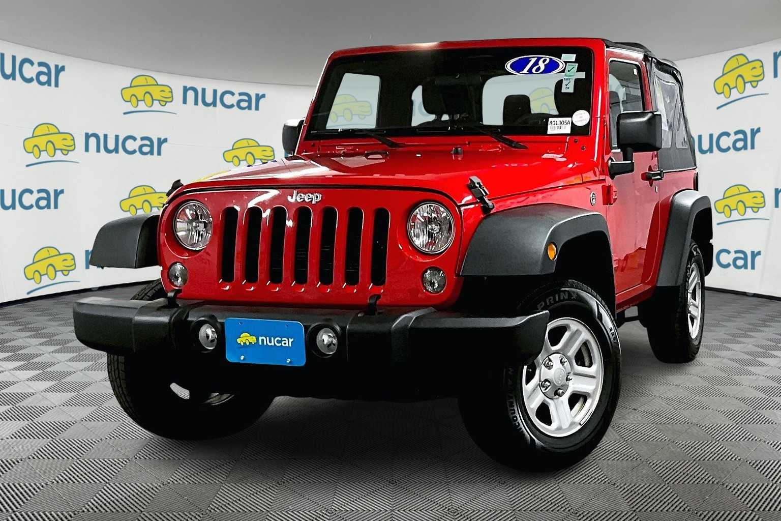 used 2018 Jeep Wrangler car, priced at $18,477