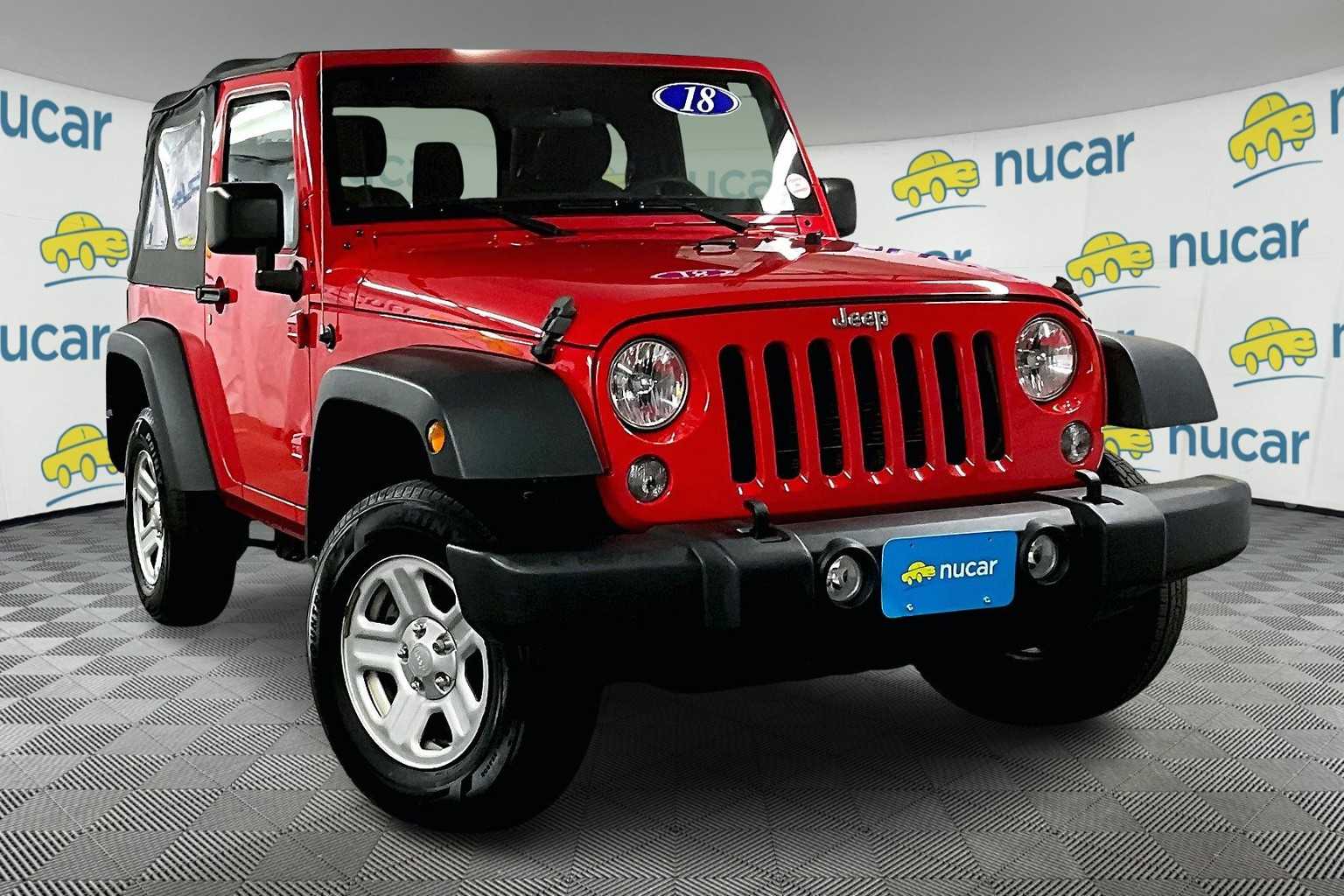 used 2018 Jeep Wrangler car, priced at $18,477