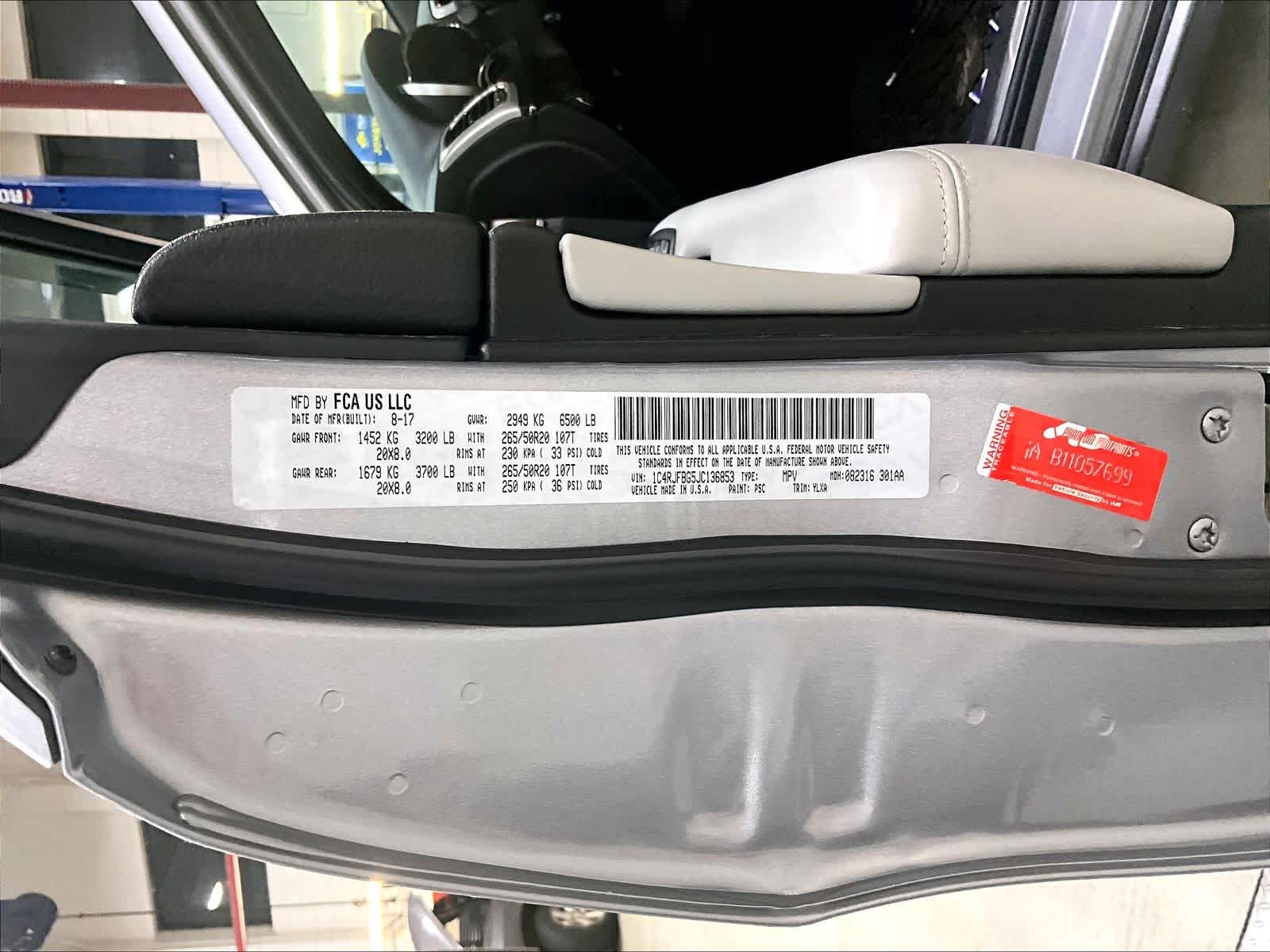 used 2018 Jeep Grand Cherokee car, priced at $16,871