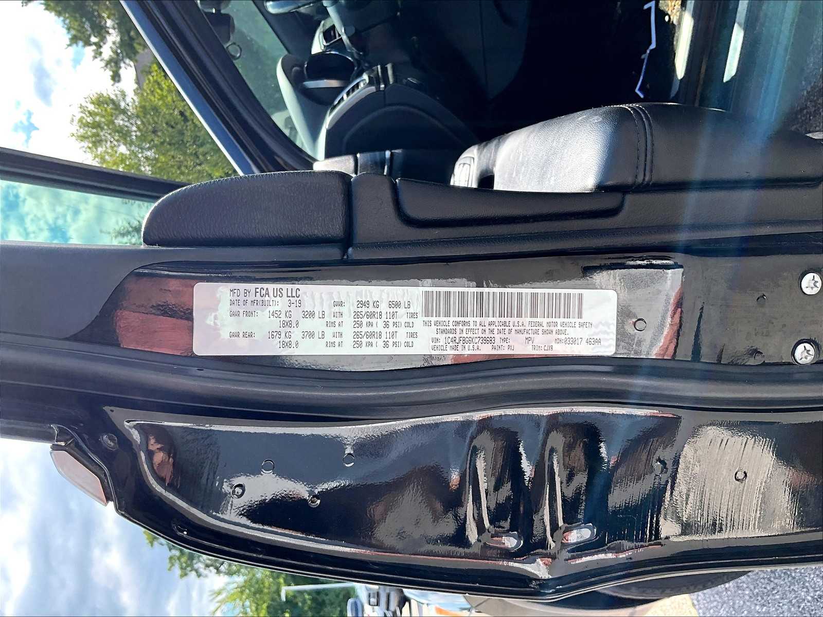 used 2019 Jeep Grand Cherokee car, priced at $18,263
