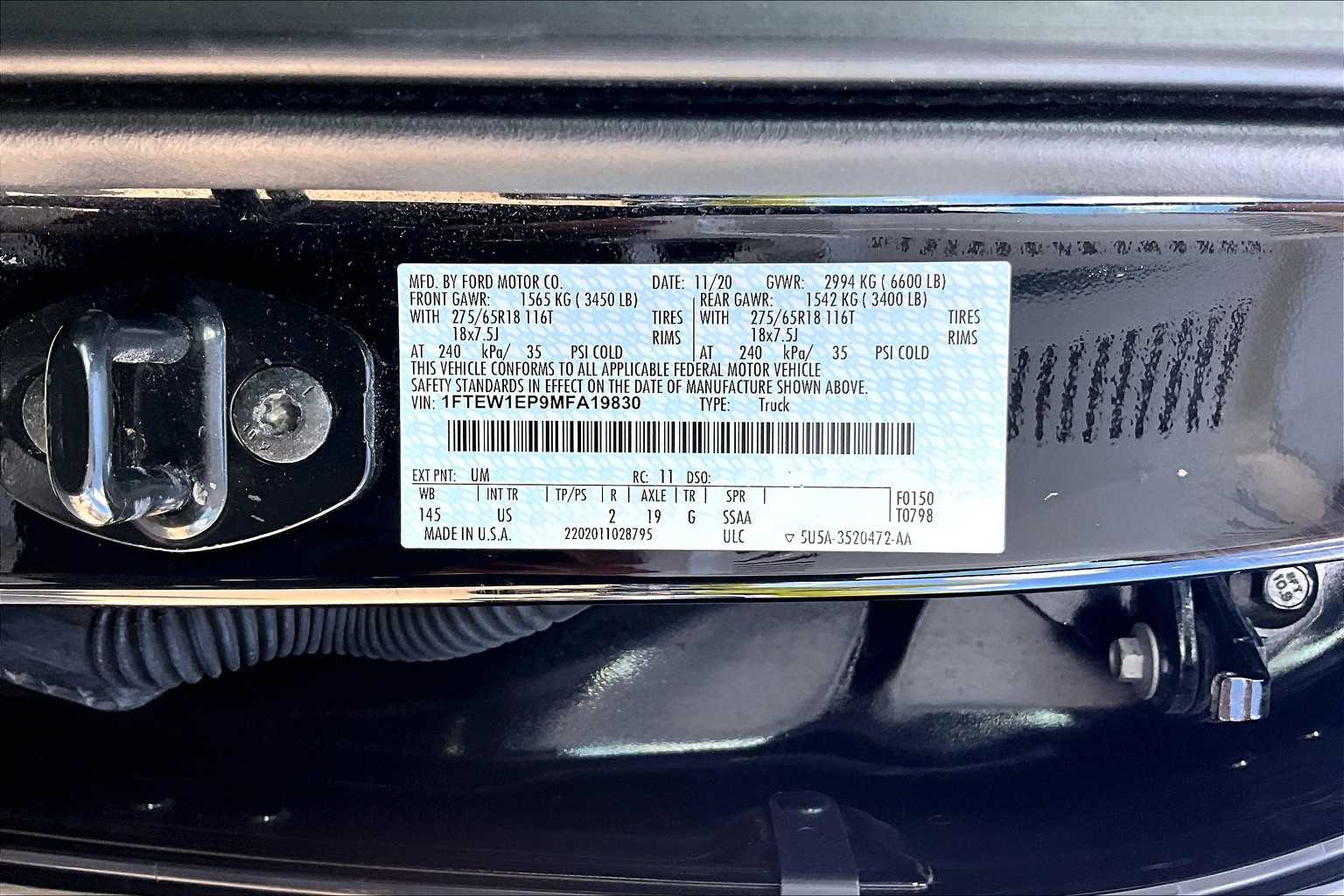 used 2021 Ford F-150 car, priced at $34,975