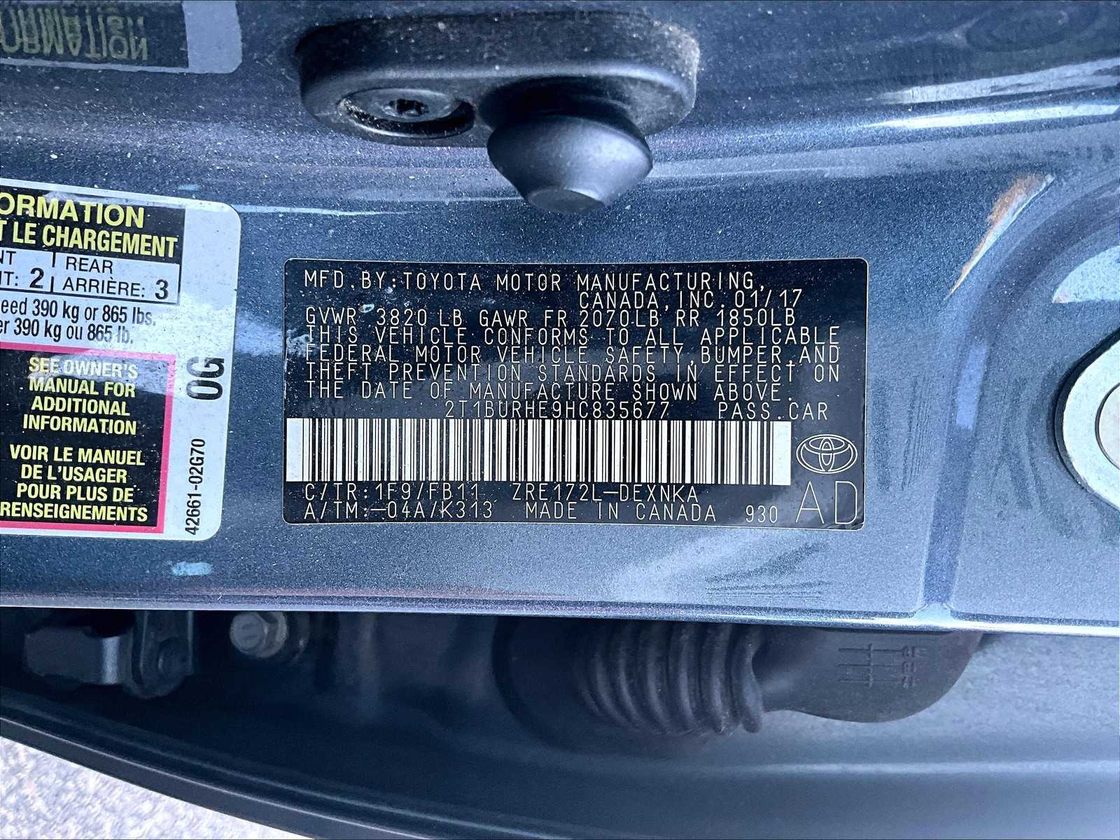 used 2017 Toyota Corolla car, priced at $15,987