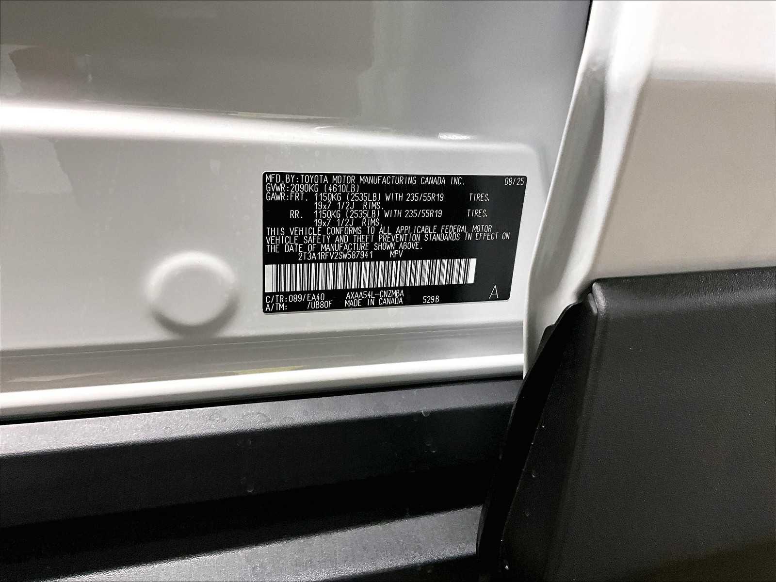 new 2025 Toyota RAV4 car, priced at $38,496