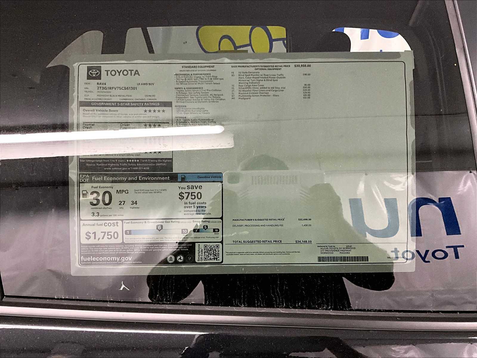 new 2025 Toyota RAV4 car, priced at $32,379