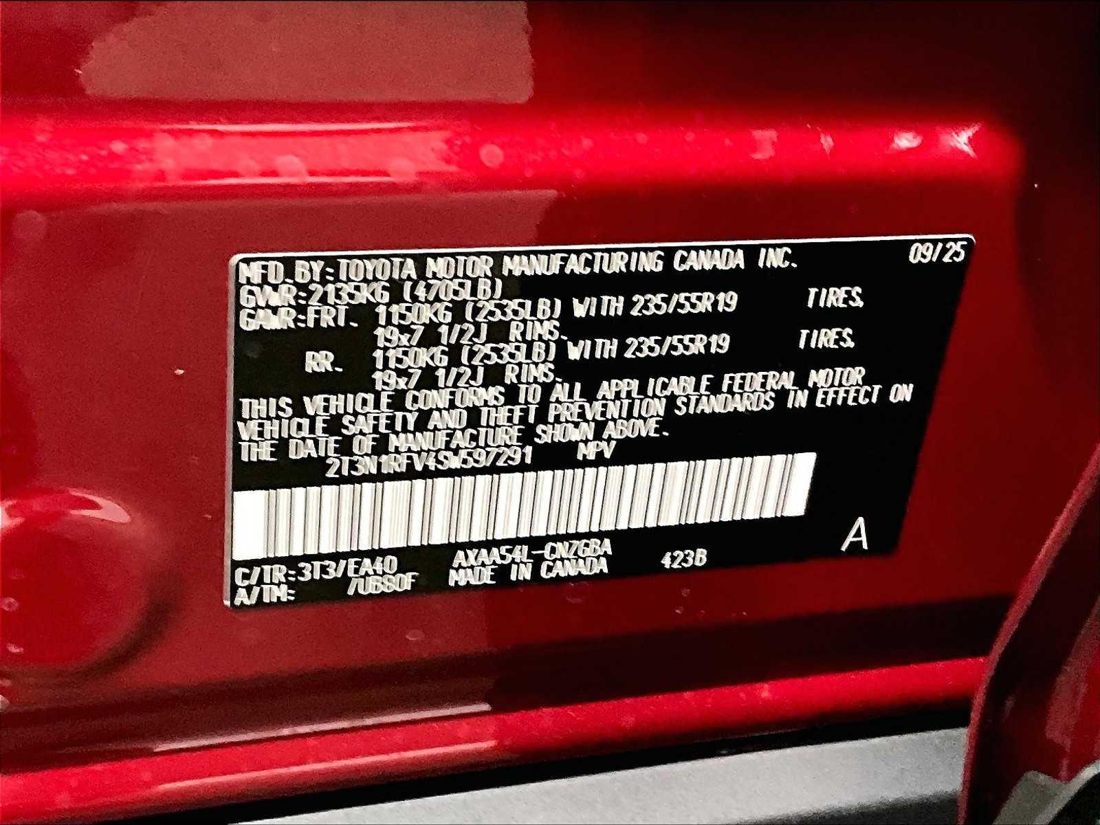 new 2025 Toyota RAV4 car, priced at $42,105