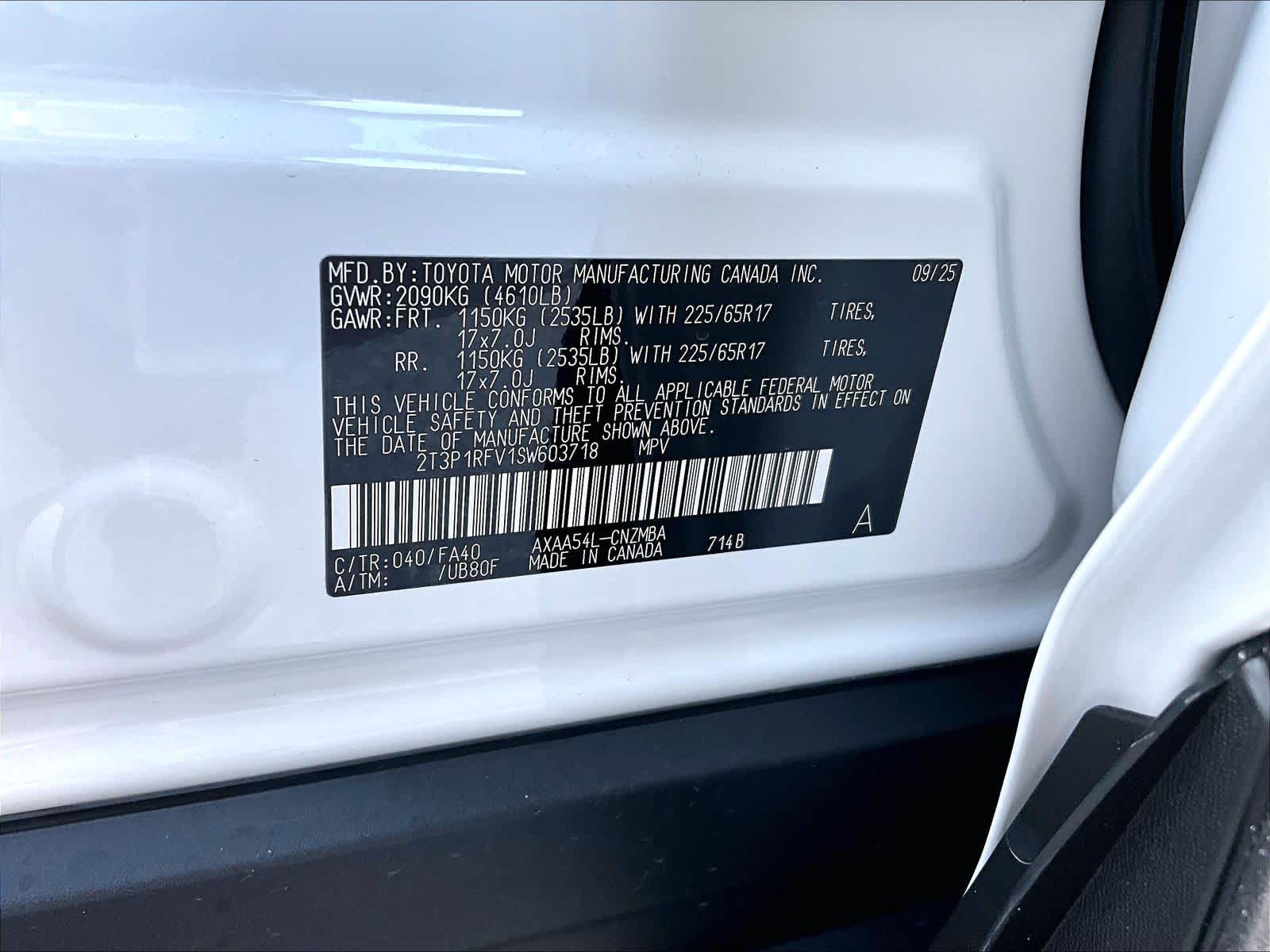 new 2025 Toyota RAV4 car, priced at $34,037