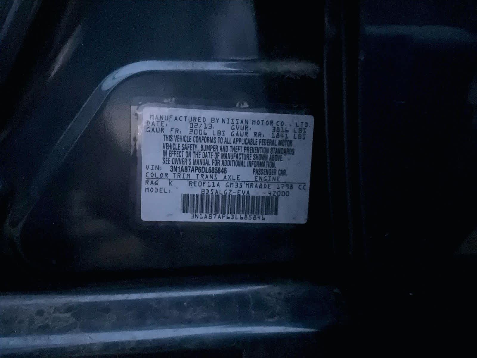 used 2013 Nissan Sentra car, priced at $6,171