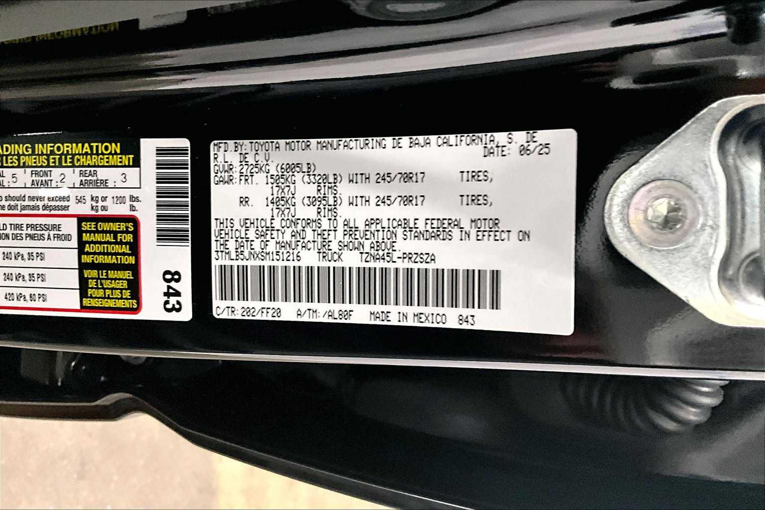 new 2025 Toyota Tacoma car, priced at $41,997