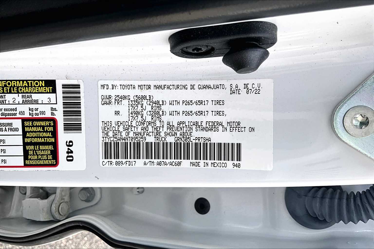 used 2022 Toyota Tacoma car, priced at $38,411