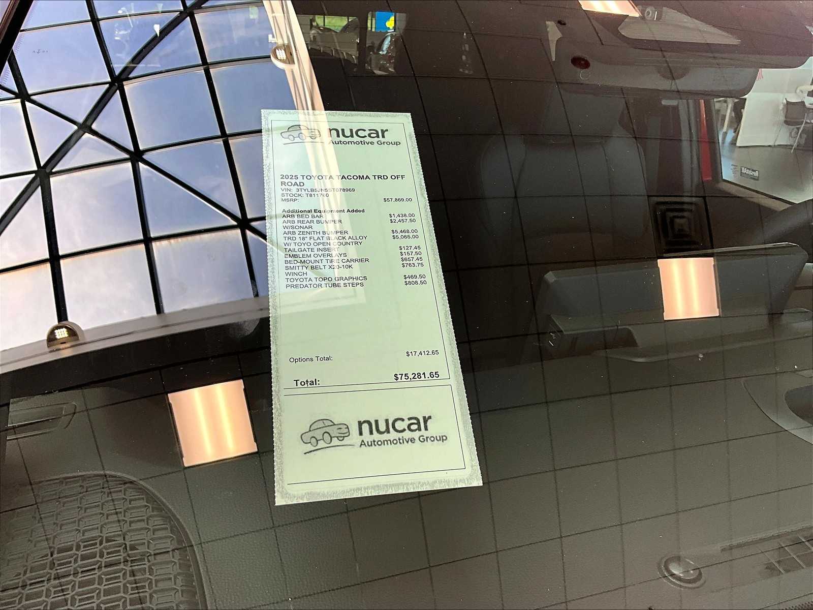 new 2025 Toyota Tacoma car, priced at $53,705