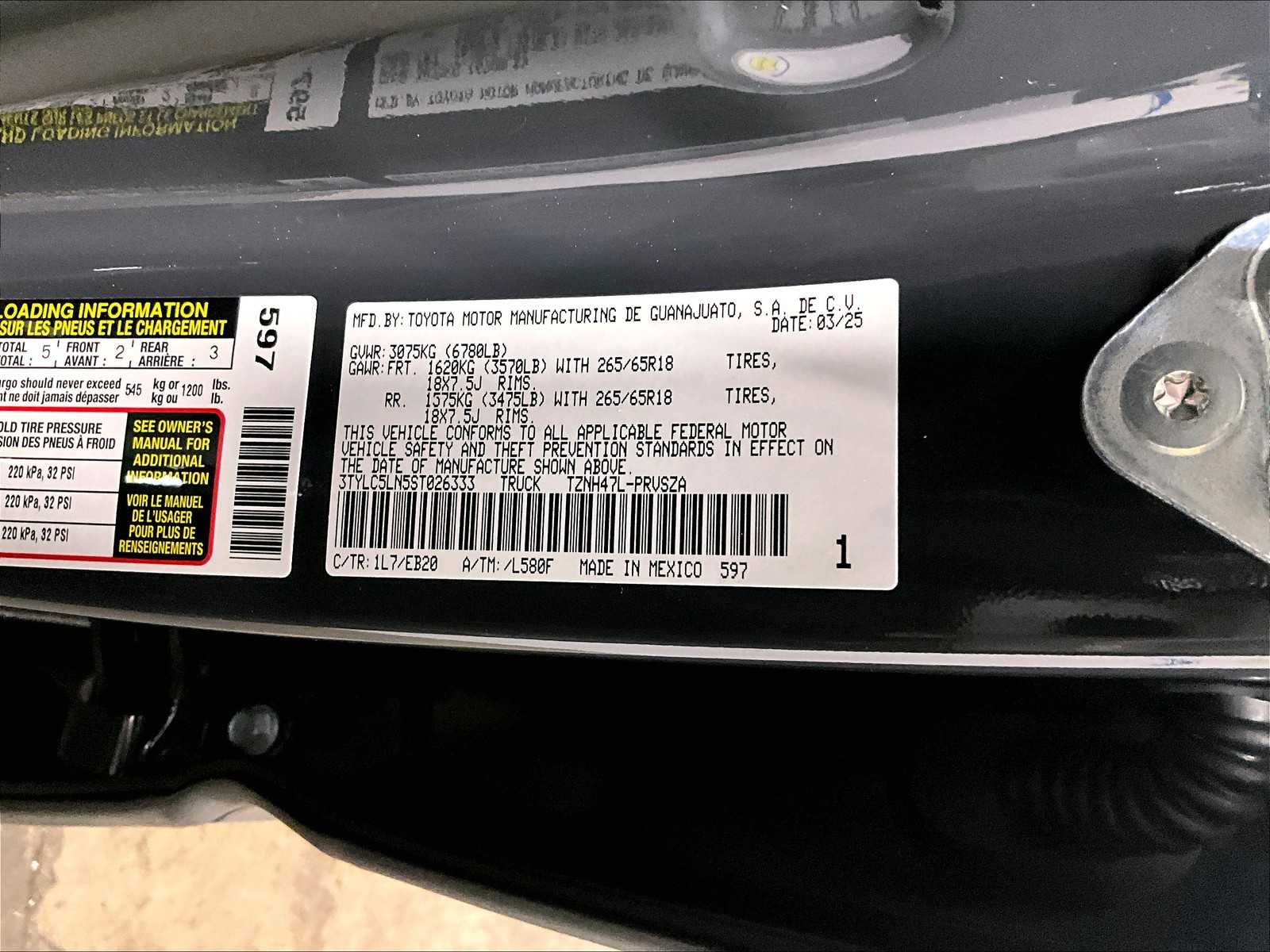 new 2025 Toyota Tacoma car, priced at $54,707