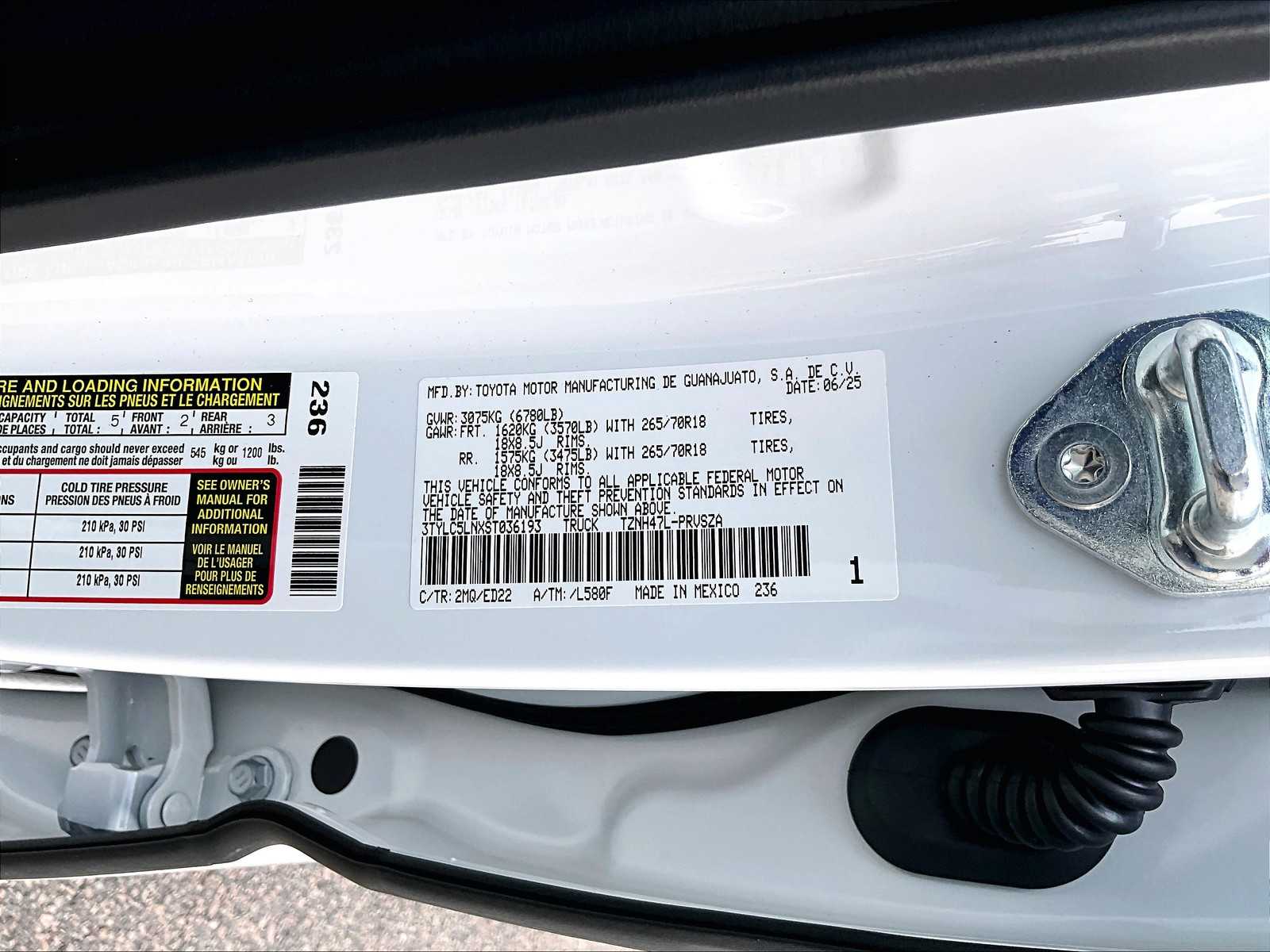 new 2025 Toyota Tacoma car, priced at $62,155