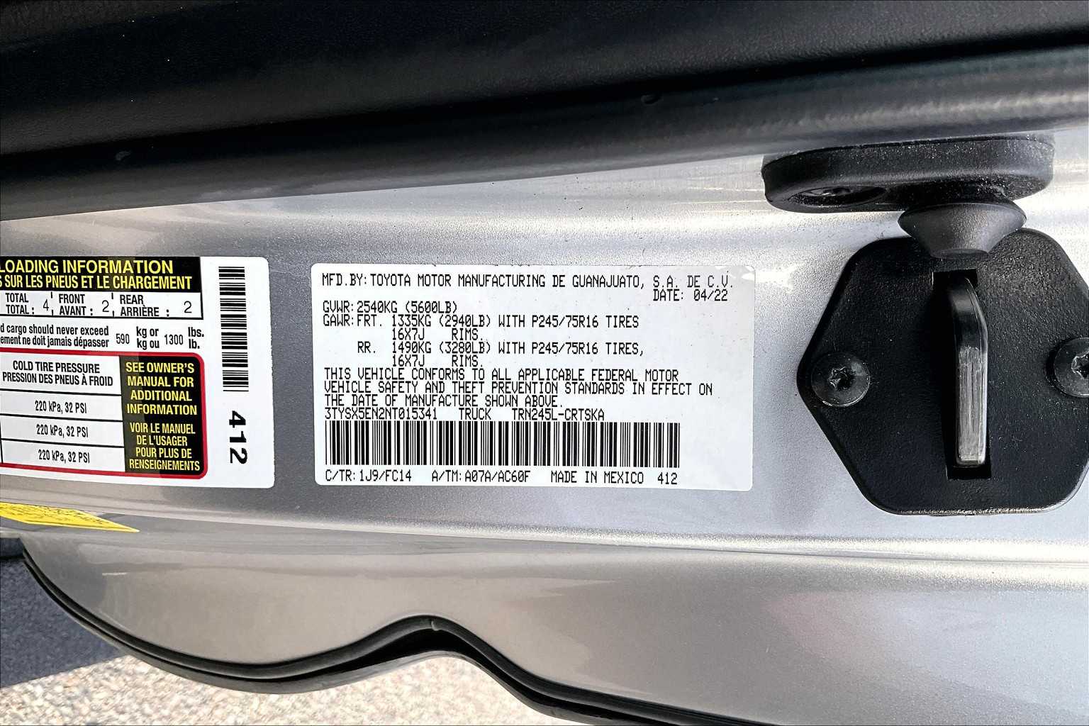 used 2022 Toyota Tacoma car, priced at $36,988