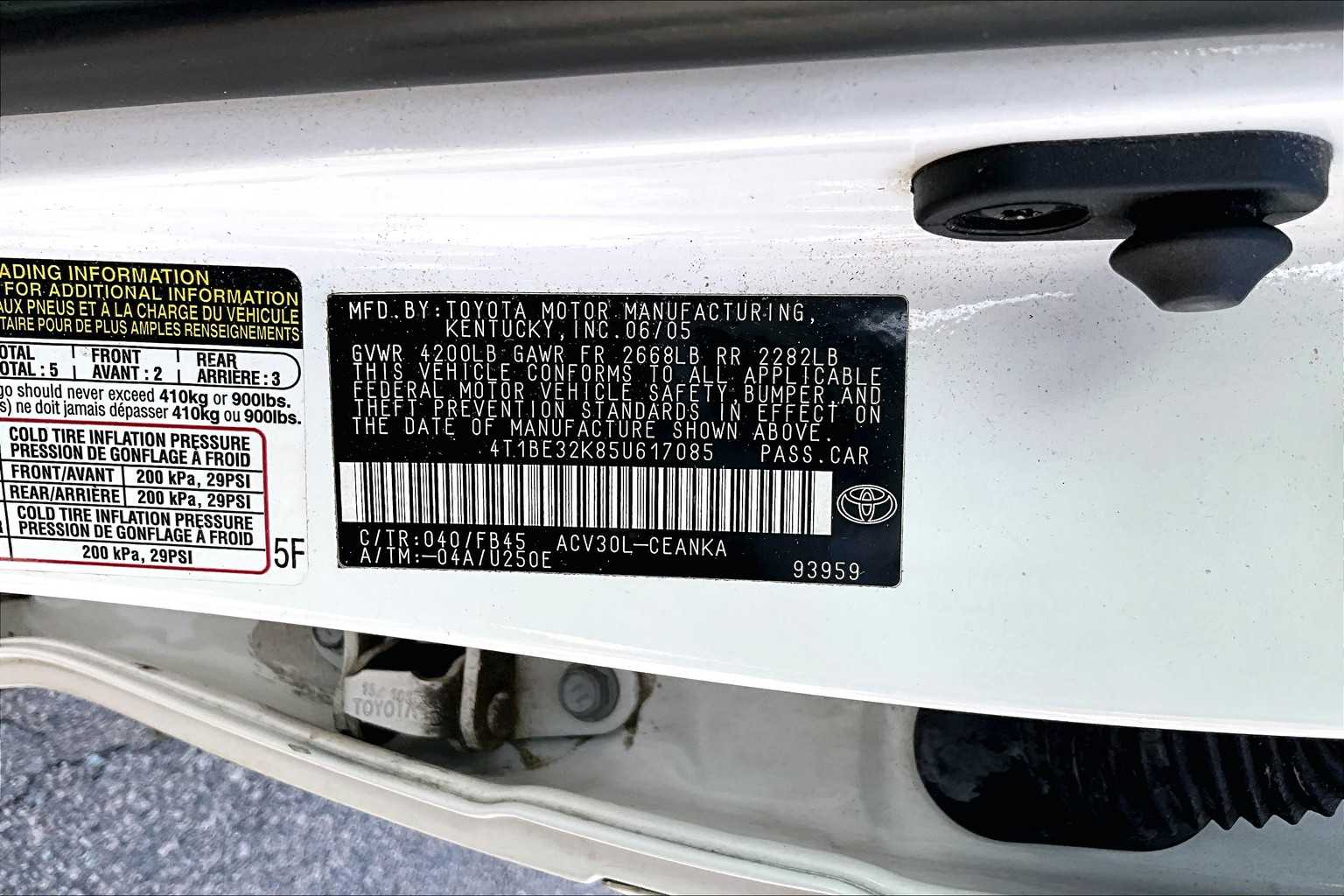 used 2005 Toyota Camry car, priced at $8,787