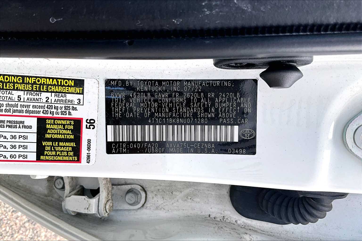 used 2022 Toyota Camry car, priced at $22,987