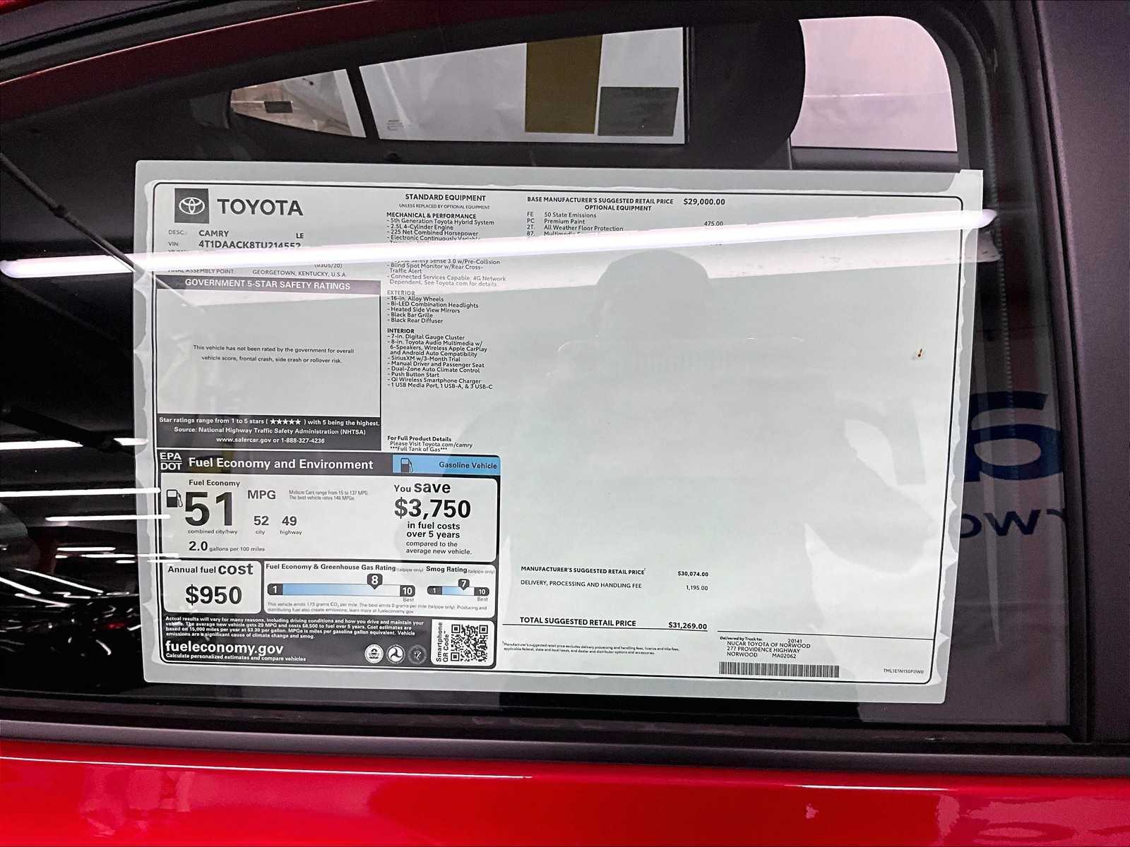 new 2026 Toyota Camry car, priced at $29,206