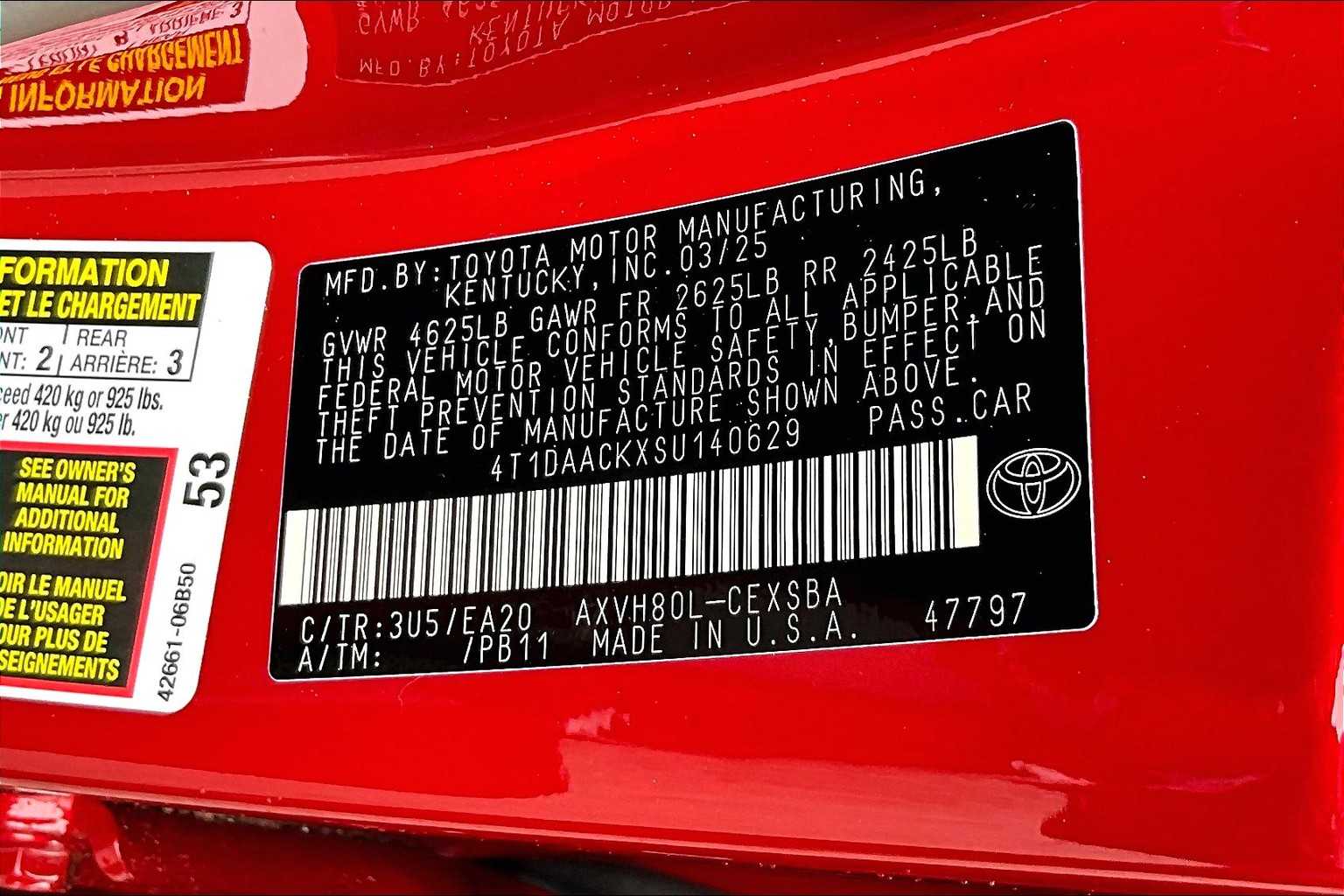 new 2025 Toyota Camry car, priced at $33,511