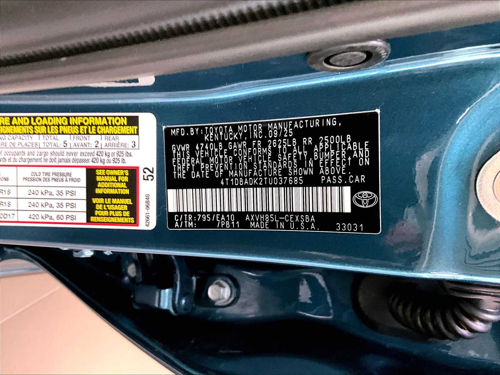 new 2026 Toyota Camry car, priced at $32,485