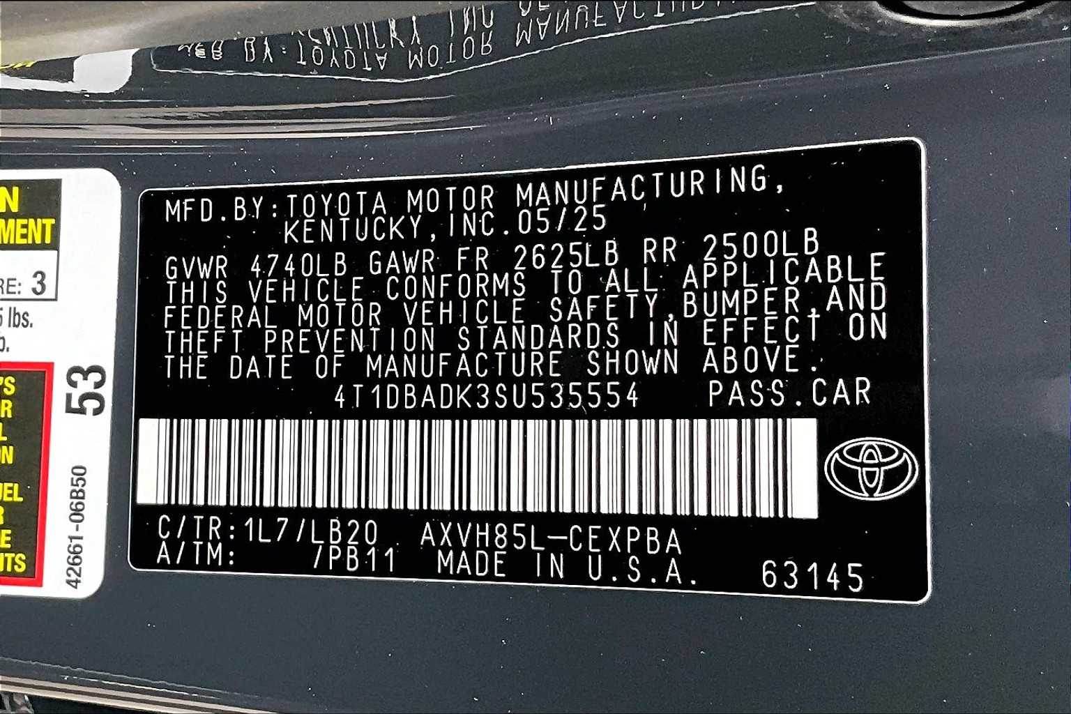 new 2025 Toyota Camry car, priced at $39,805