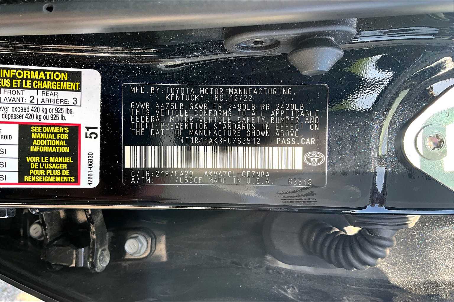 used 2023 Toyota Camry car, priced at $23,987