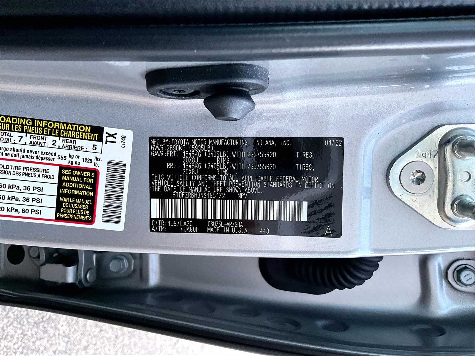 used 2022 Toyota Highlander car, priced at $42,787
